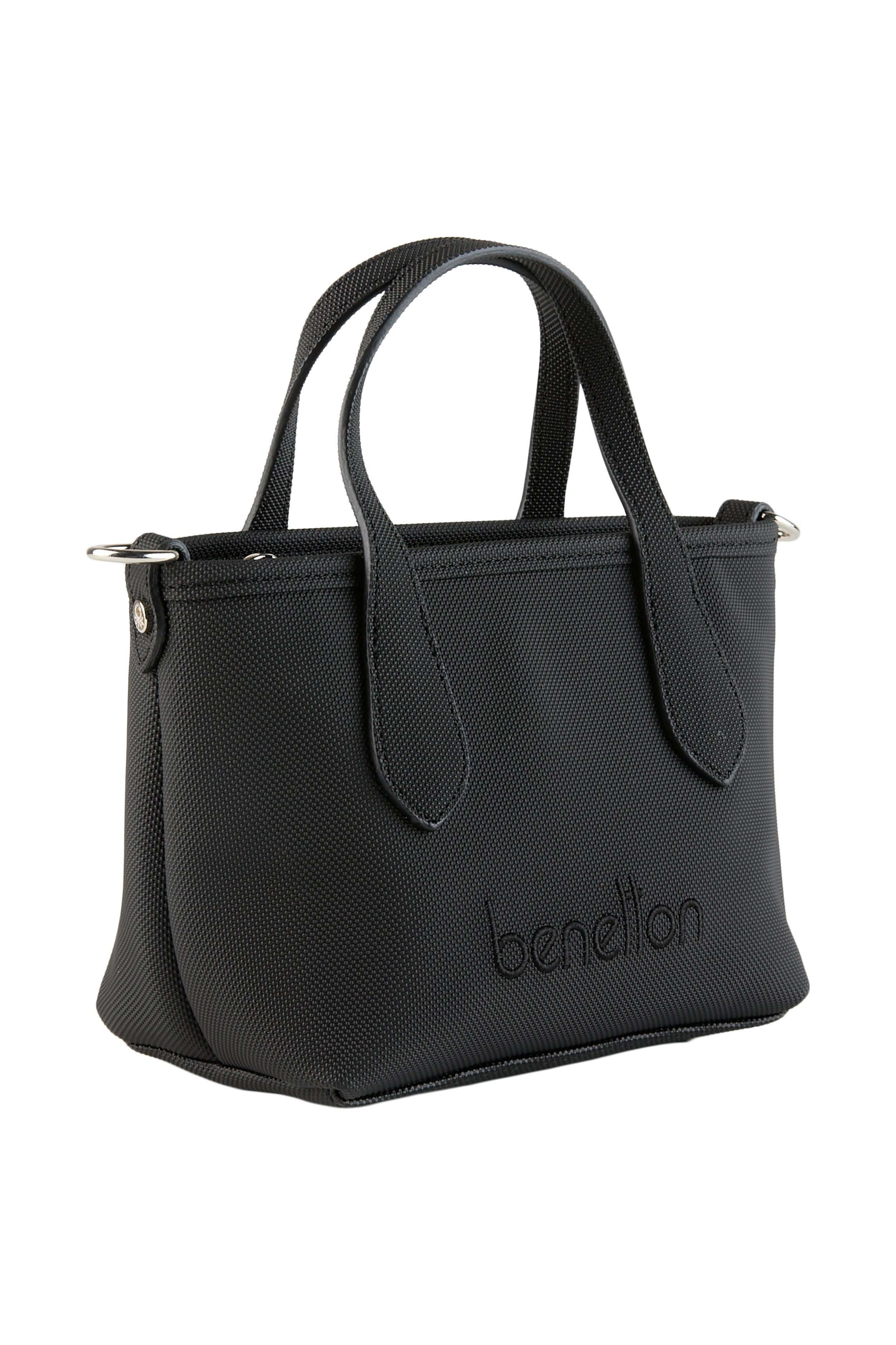 Henkeltasche 2-in-1 Damen Handtasche & Umhängetasche – Tote Bag mit Bodennieten S