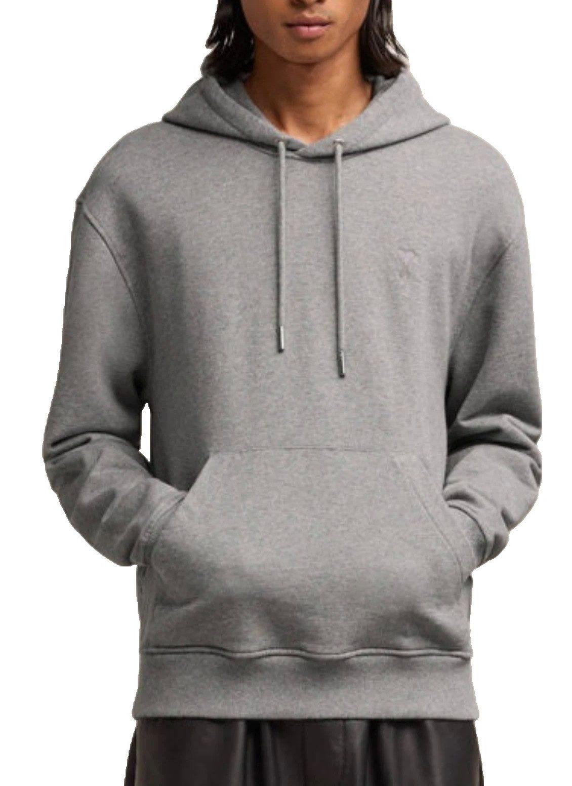 AMI PARIS - ALEXANDRE MATTIUSSI Hoodie Ami de Coeur Sweatshirt Baumwolle Unisex Kapuzenpullover Kängurutasche und Kapuze mit Tunnelzug