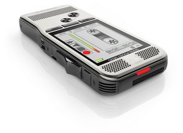 Philips PocketMemo Diktier- und Transkriptionsset DPM7700/03 Digitales Diktiergerät (Schiebeschalter, 16 GB, Display Farb-TFT)