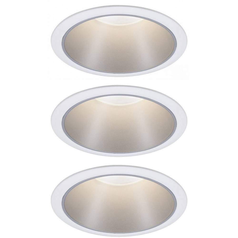 LED Mit Warmweiß, Cole, LED in Set, Deckenspots, Helligkeitsstufen, Lichtschalter mehrere 3-Stufen Einbauleuchte dimmbar wechselbar, handelsüblichem 3er Paulmann