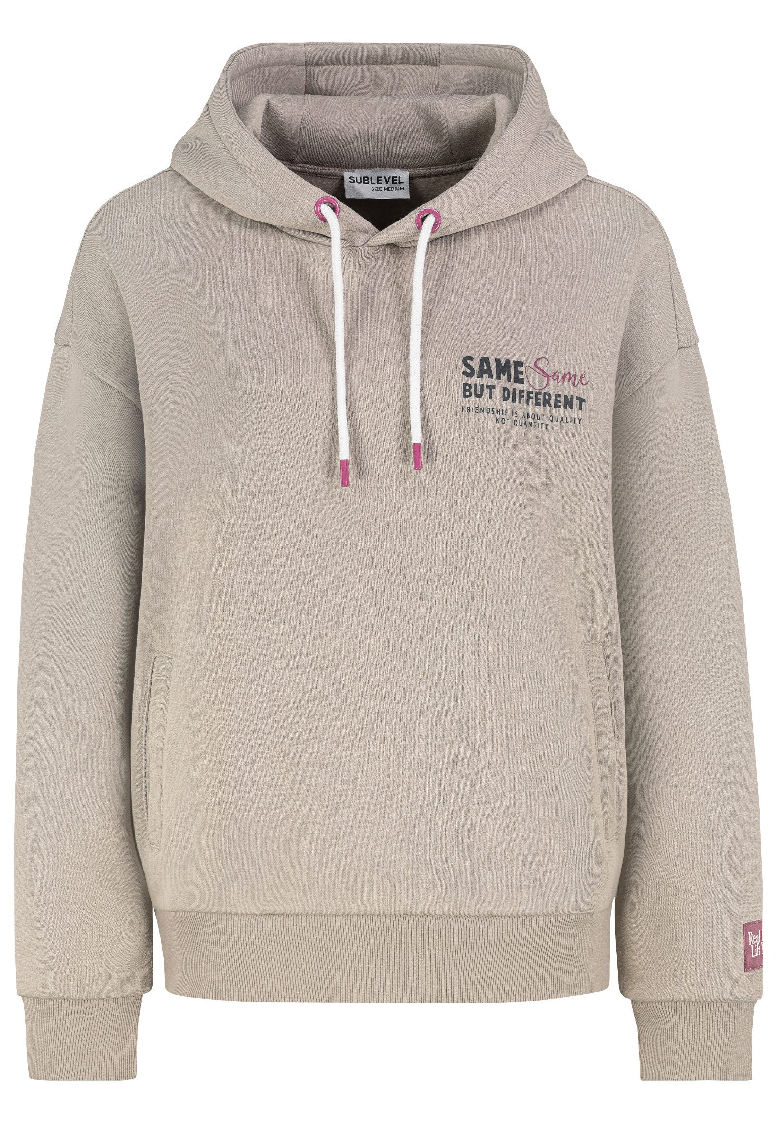 SUBLEVEL Hoodie Moderner Print Warm mit Kapuze (1-tlg) D10600BI02420-Hoodie günstig online kaufen