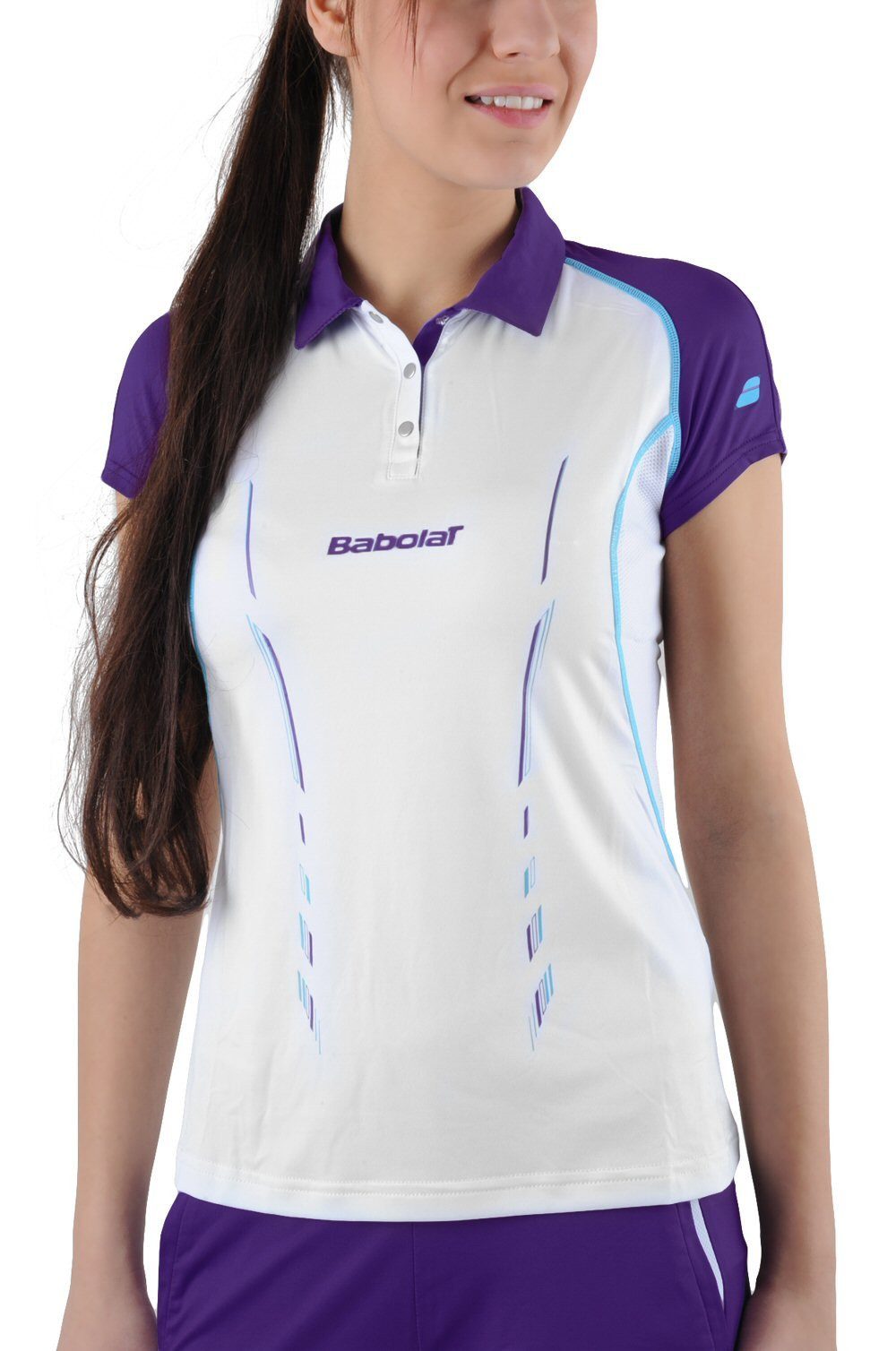 Babolat Poloshirt Match Performance #14 weiss Damen