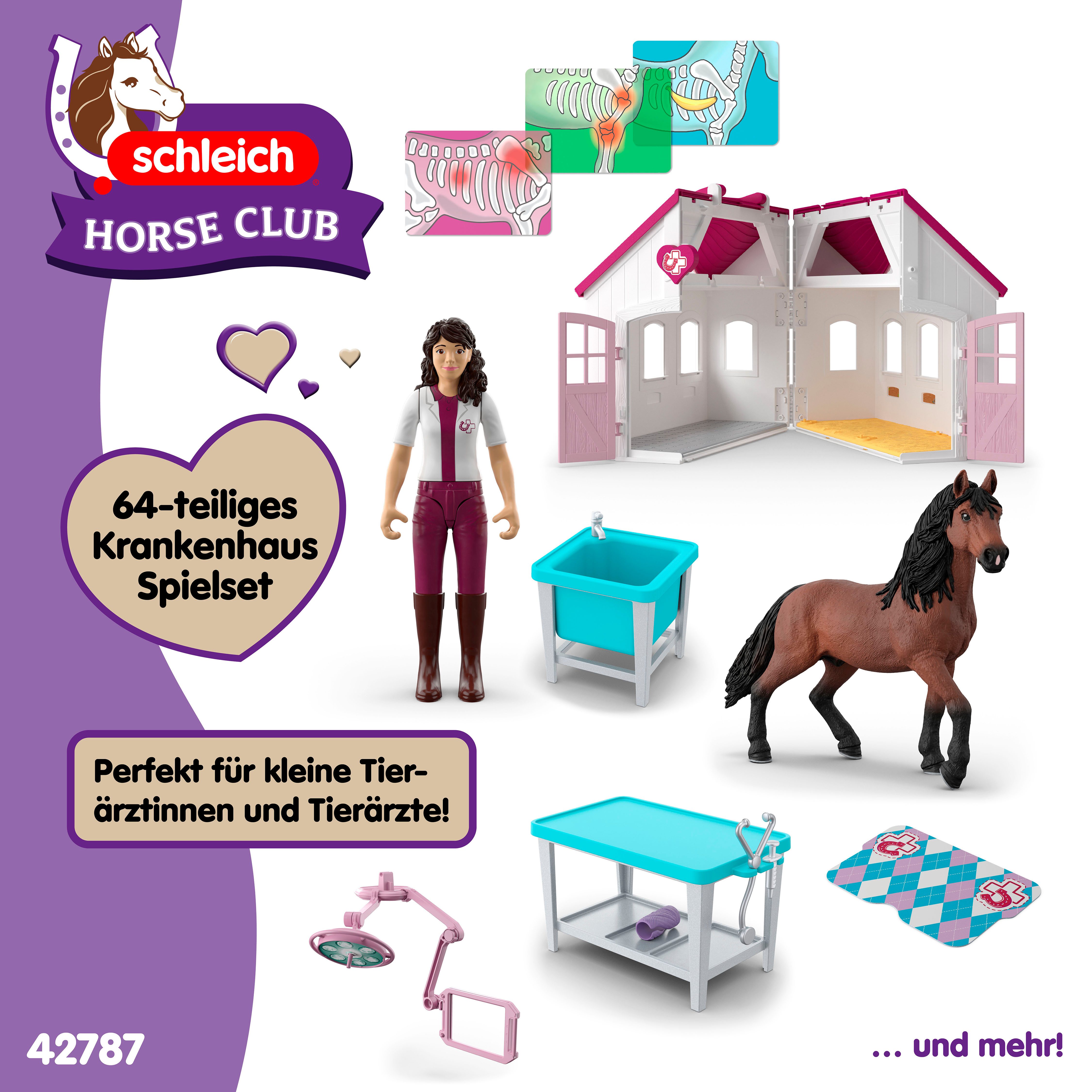 Schleich® Spielwelt HORSE CLUB, Pferdeklinik Heilende Hufe (42787), (64-tlg) – Bild 5 von 5