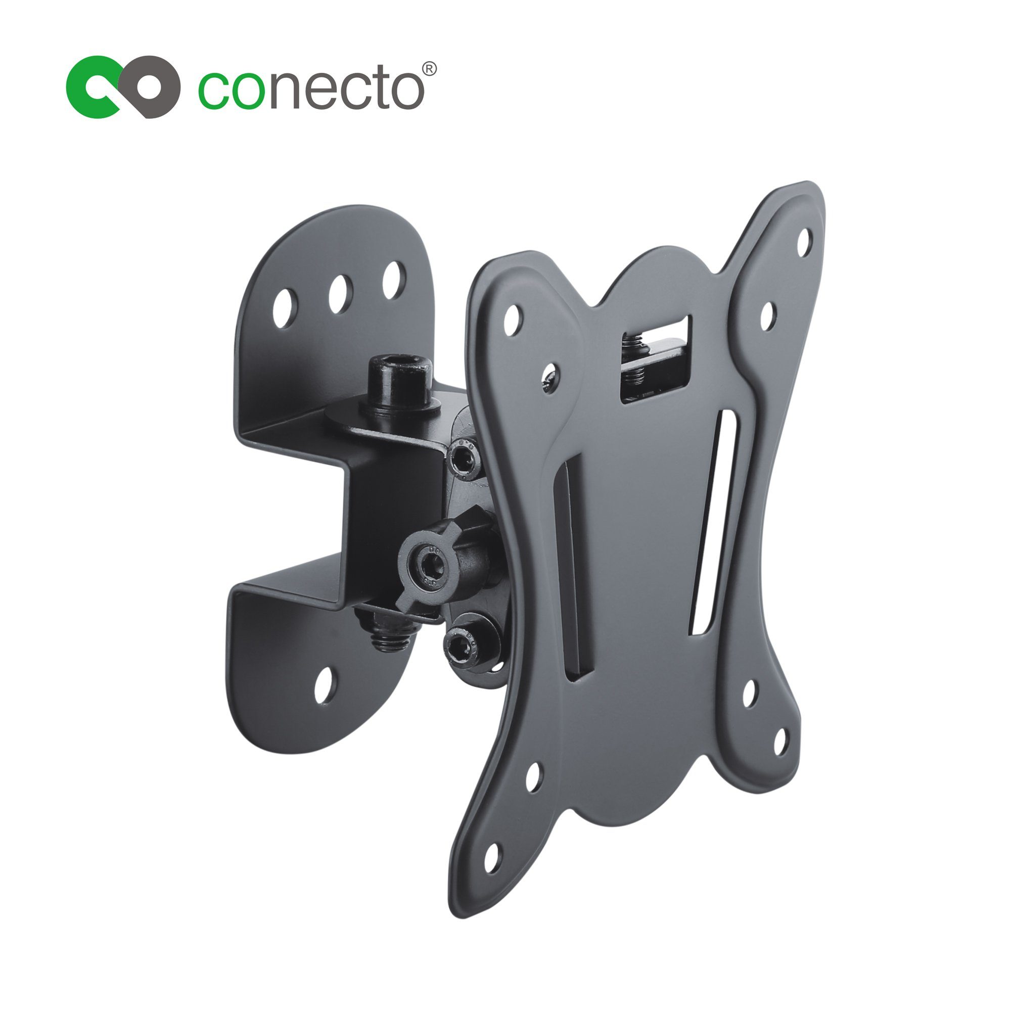 conecto TV-Wandhalterung TV Wandhalter für LCD LED Fernseher & Monitor, (bis 27 Zoll, neigbar, schwenkbar)
