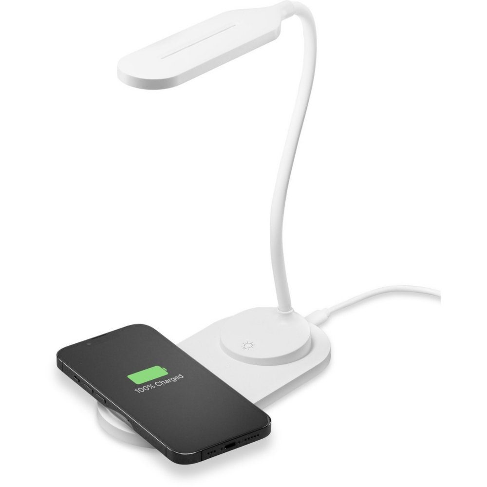 Cellularline - Wireless Charger mit Lampe - weiß Handy-Netzteile