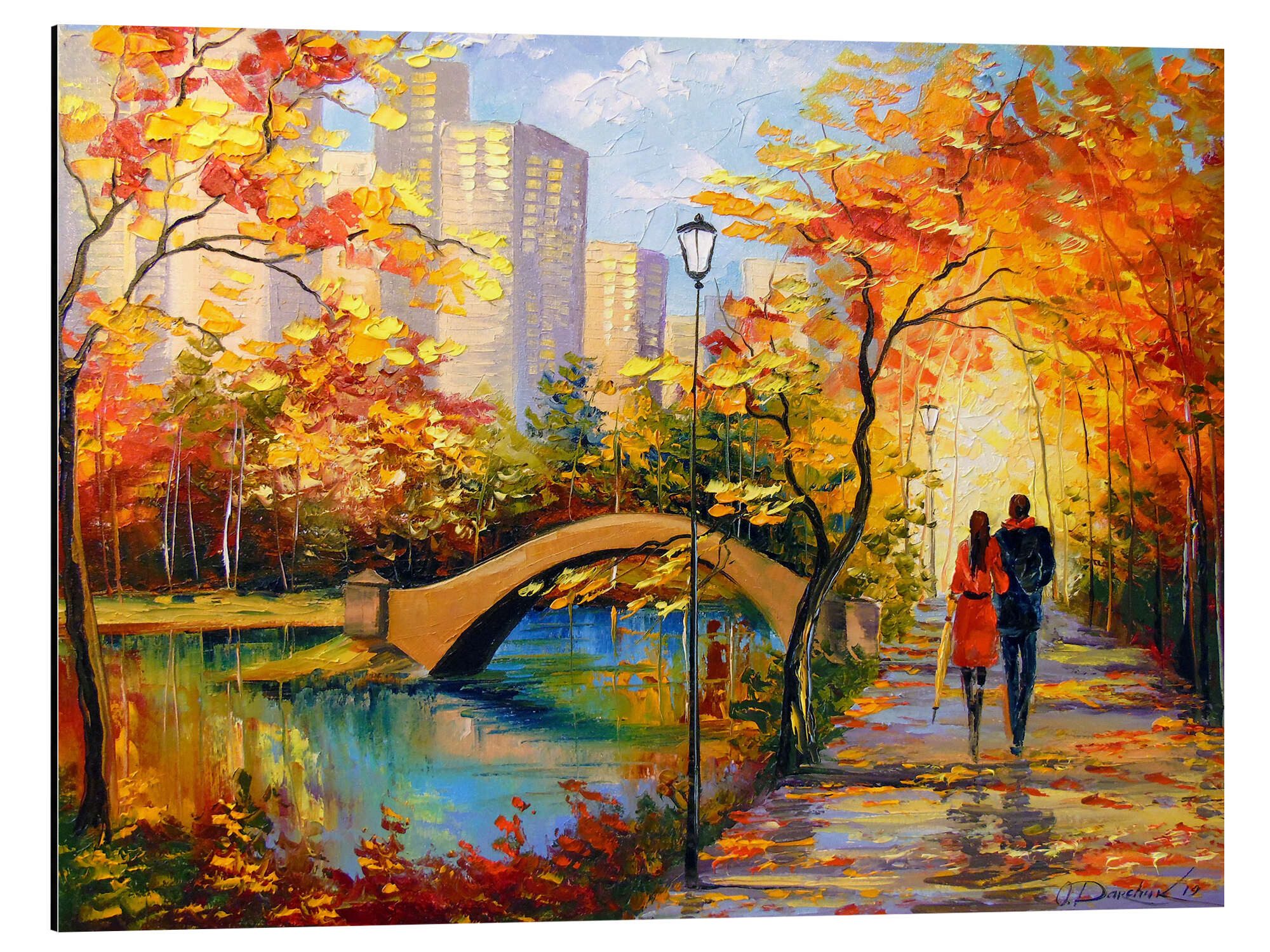 Posterlounge Poster Olha Darchuk, Herbst-Spaziergang in günstig online kaufen