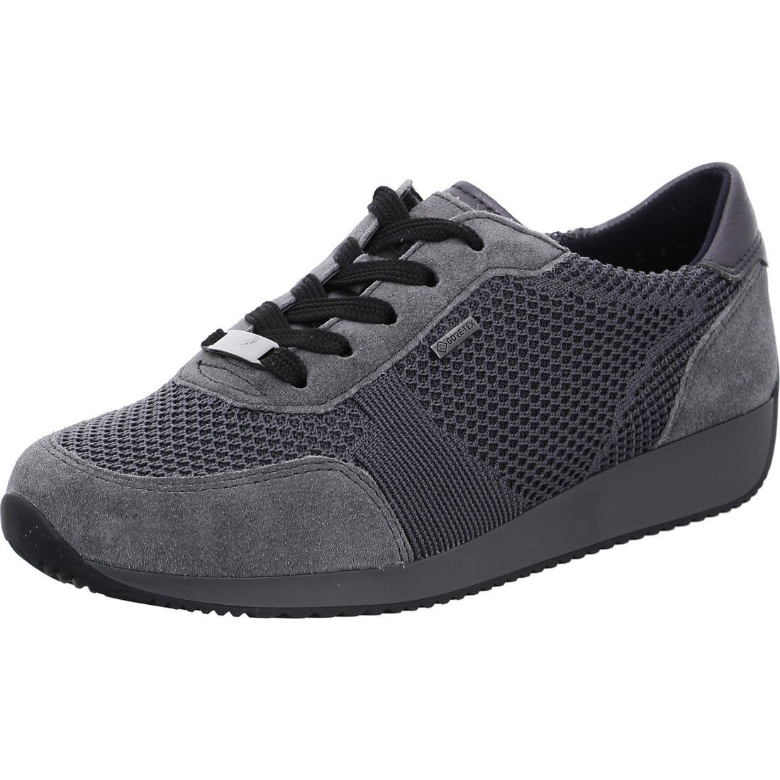 Schuhe, Lissabon Schnürschuh Ara Schnürschuh - grau Ara Materialmix 046922