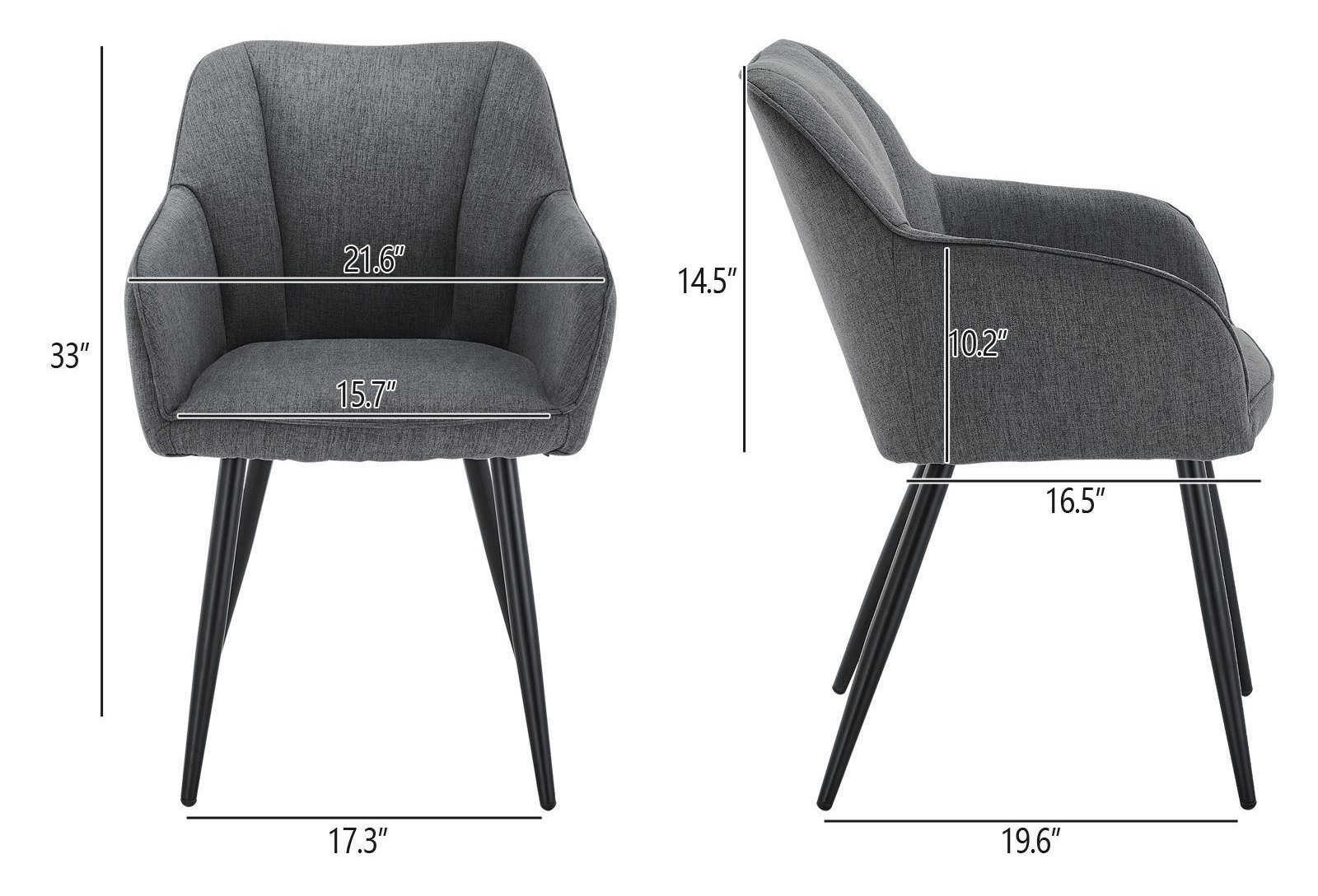 Ofcasa Esszimmerstuhl Polsterstuhl (2er Set), Leinen günstig online kaufen