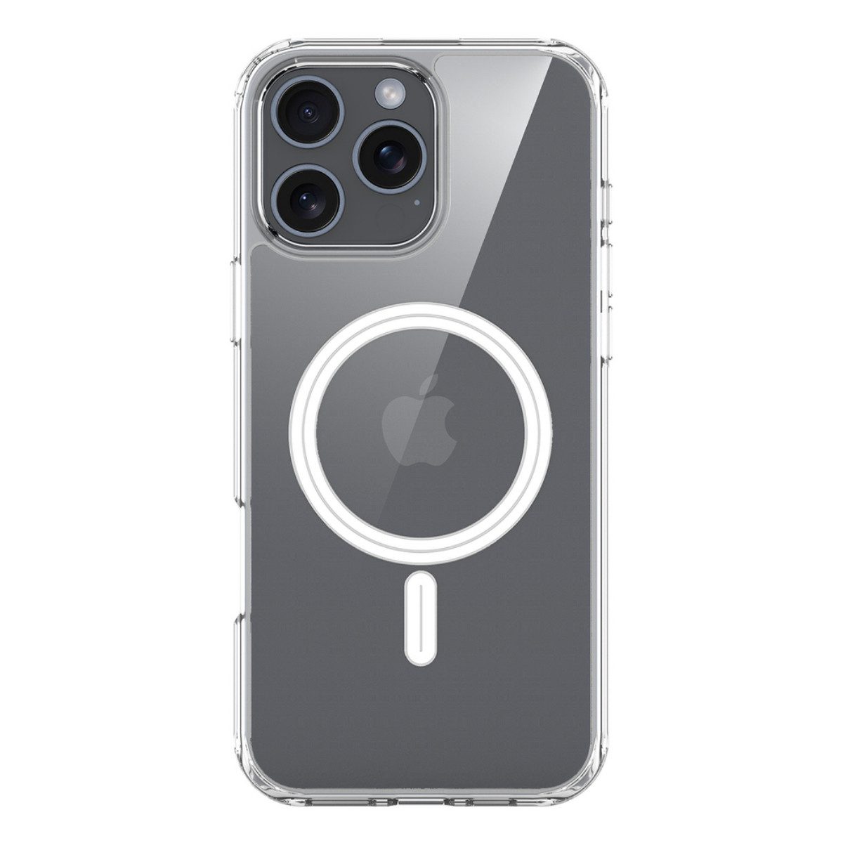 Dux Ducis Handyhülle Clin Mag Kompatibel mit iPhone 16 Pro Max Transparent 6,7, Hybridkonstruktion mit Magnetfunktion und erhöhter Schutzkante