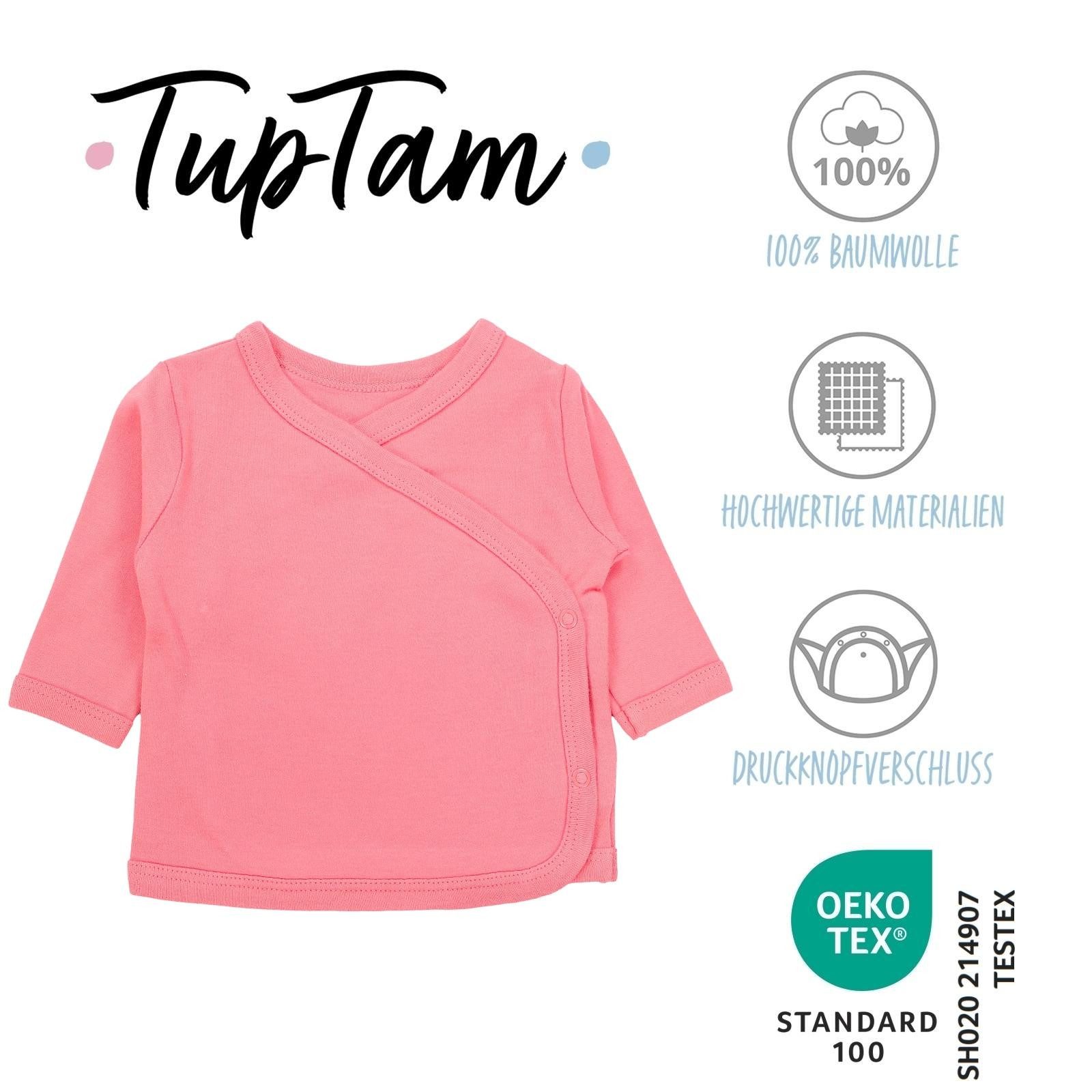 TupTam Wickelshirt TupTam Baby Mädchen Langarm Wickelshirt Baumwolle 5er Set
