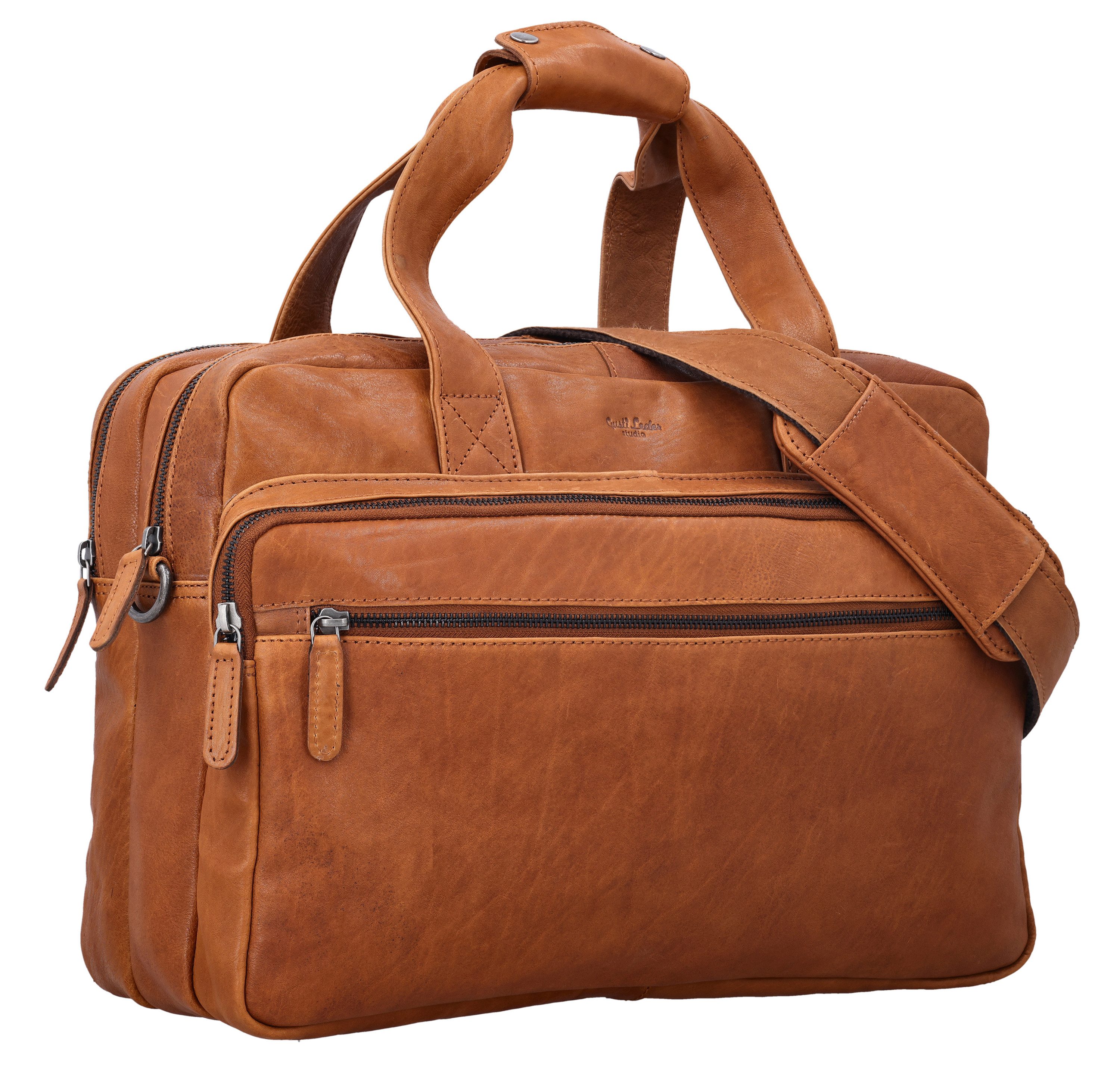 Gusti Leder Aktentasche Gusti Leder Businesstasche Alvaro (1-tlg)