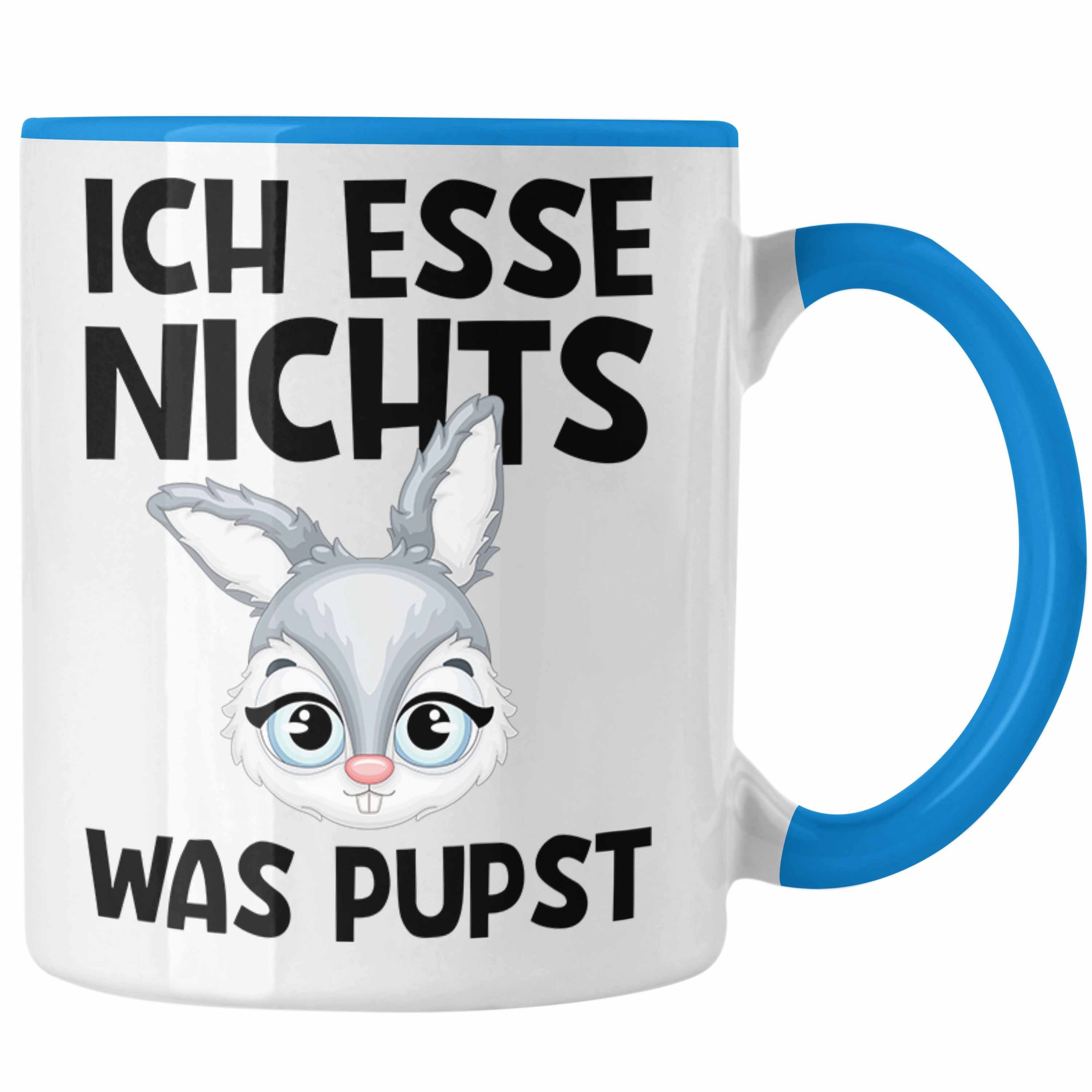 Blau Tierschu Nichts Was Pupst Esse Tasse - Tasse Ich Trendation Trendation Geschenk Veganer