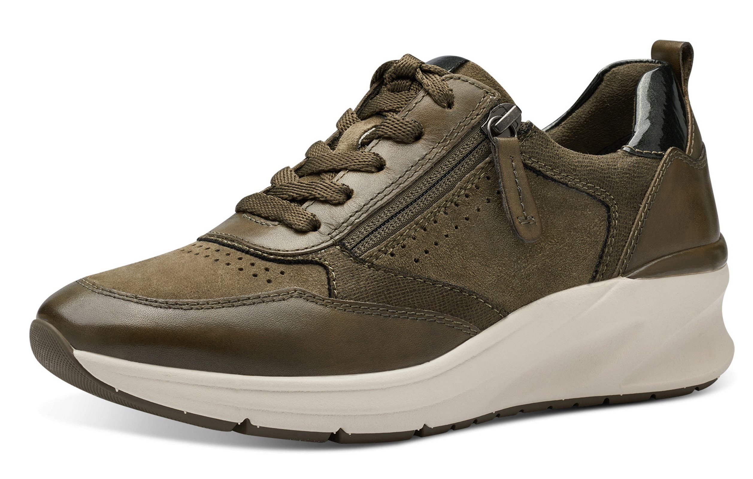1-23708-41 761 Olive Comb Sneaker