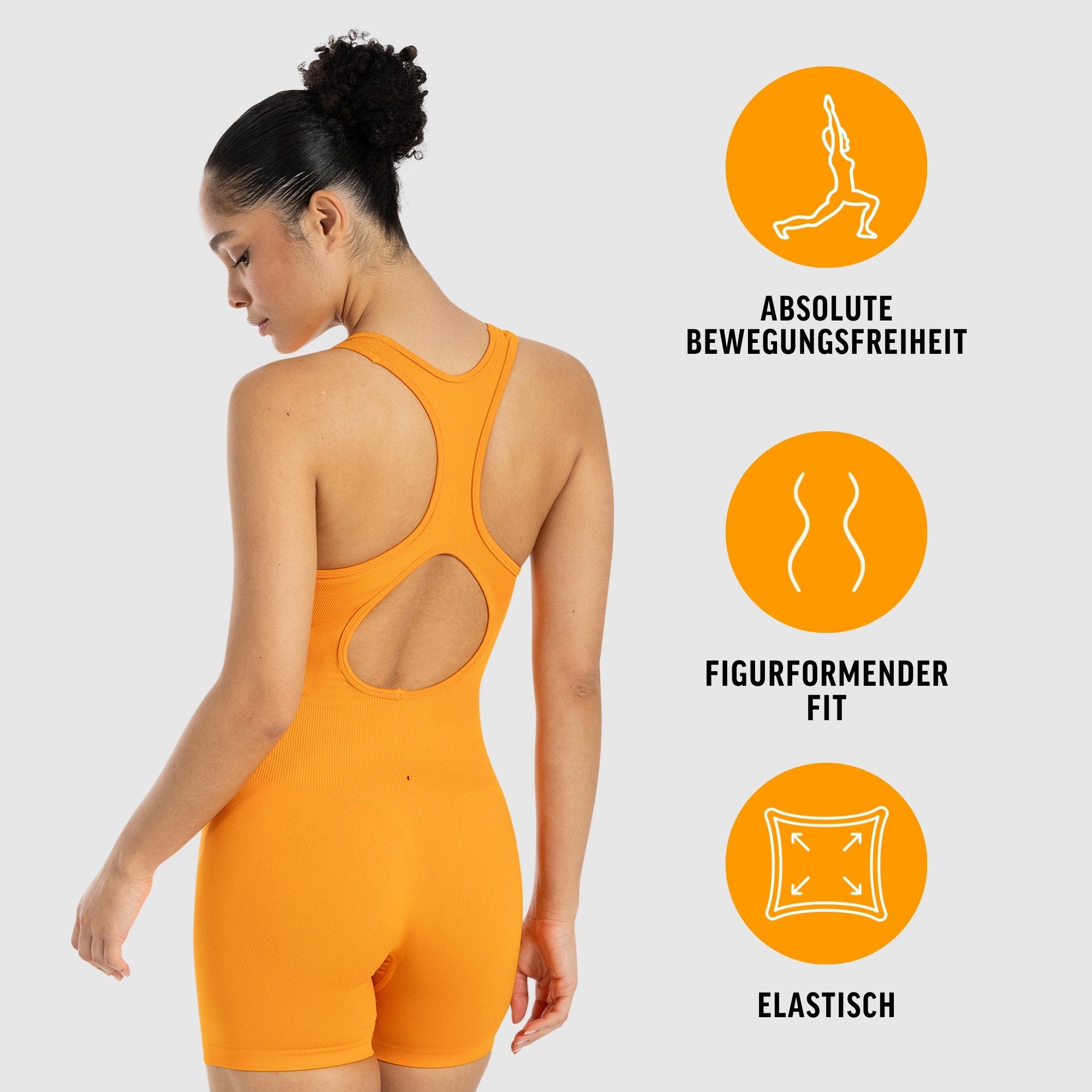Smilodox Jumpsuit Doralia, Trainingssuit, elastischer Einteiler Rückenaussc günstig online kaufen