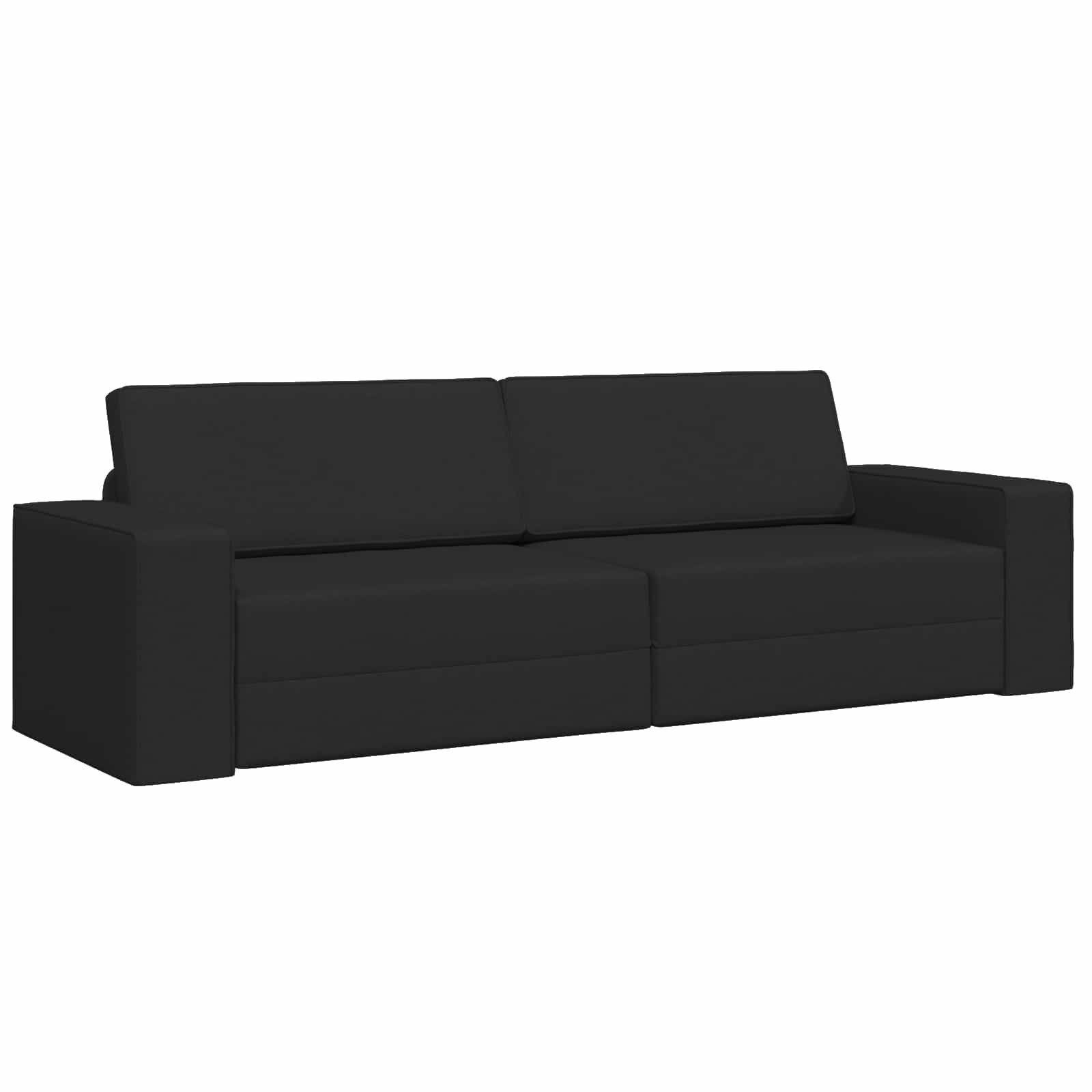 vidaXL Sofa Schlafsofa Schwarz 245 x 78 x 77 cm Stoff, 1 Teile