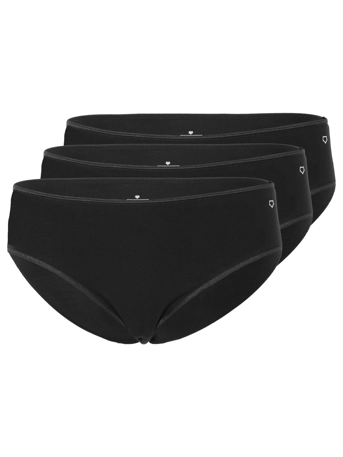 Hüftslip 3er Pack Damen Hüftslip Viskose
