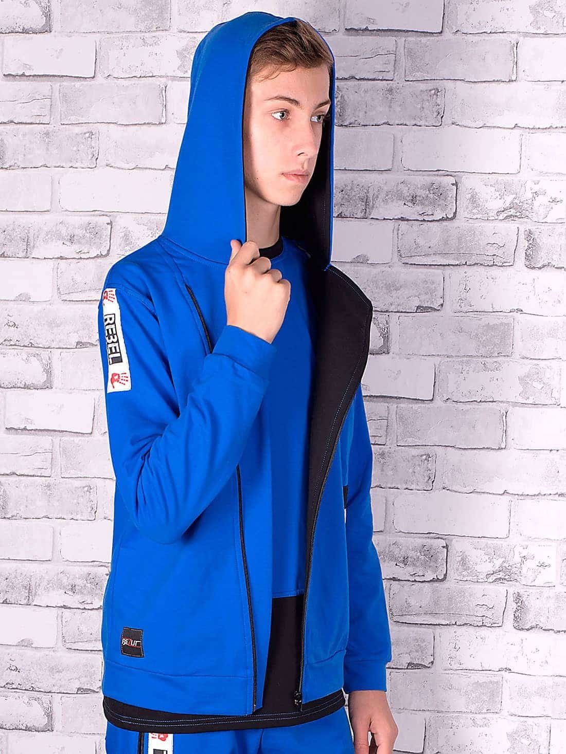 BEZLIT Kapuzensweatjacke Kinder Jungen Sweatjacke Rebel (1-tlg) mit Kapuze, mit Kängurutasche, Hoodie