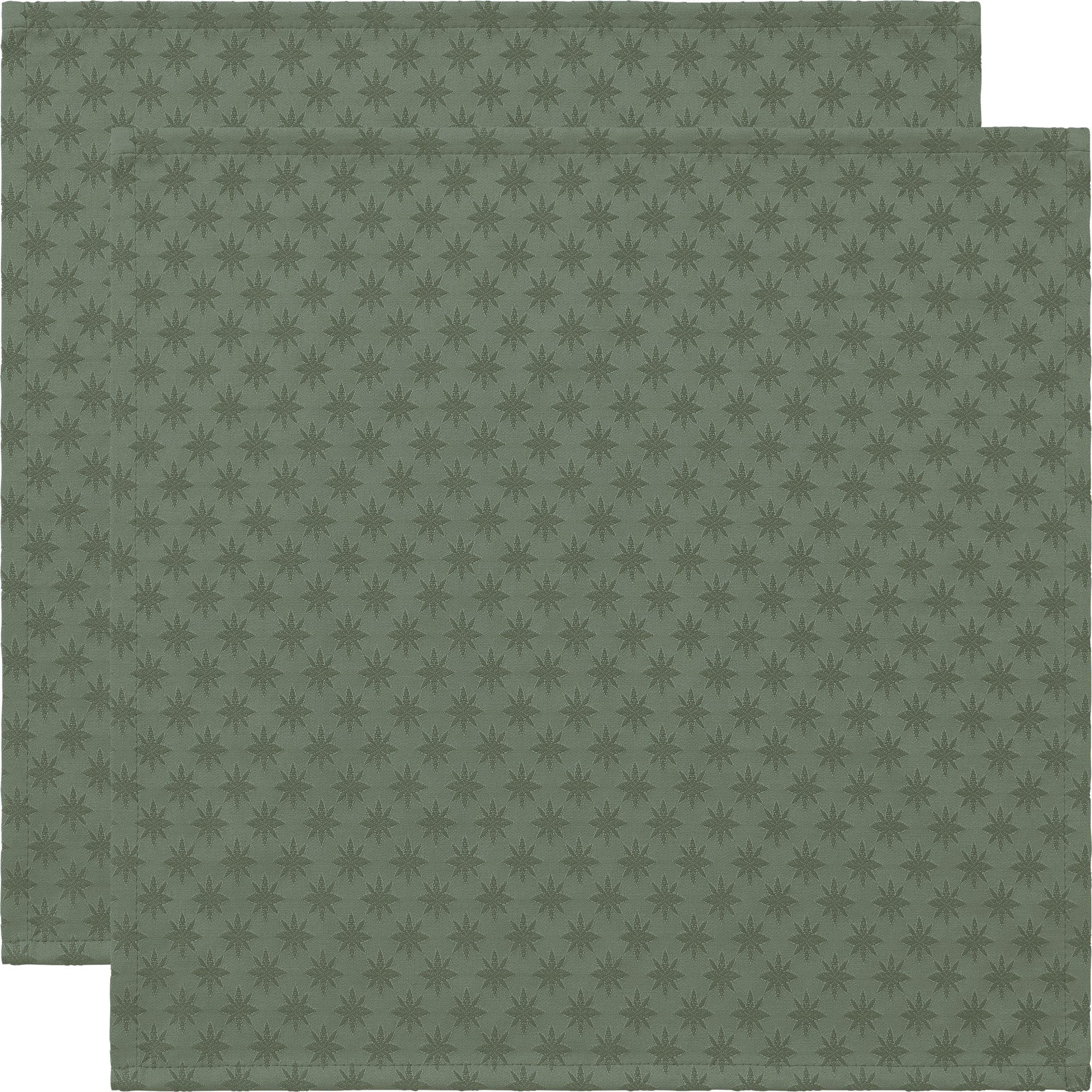 Erwin Müller Stoffserviette Serviette "Denia" 2er-Pack, fleckabweisend Sterne