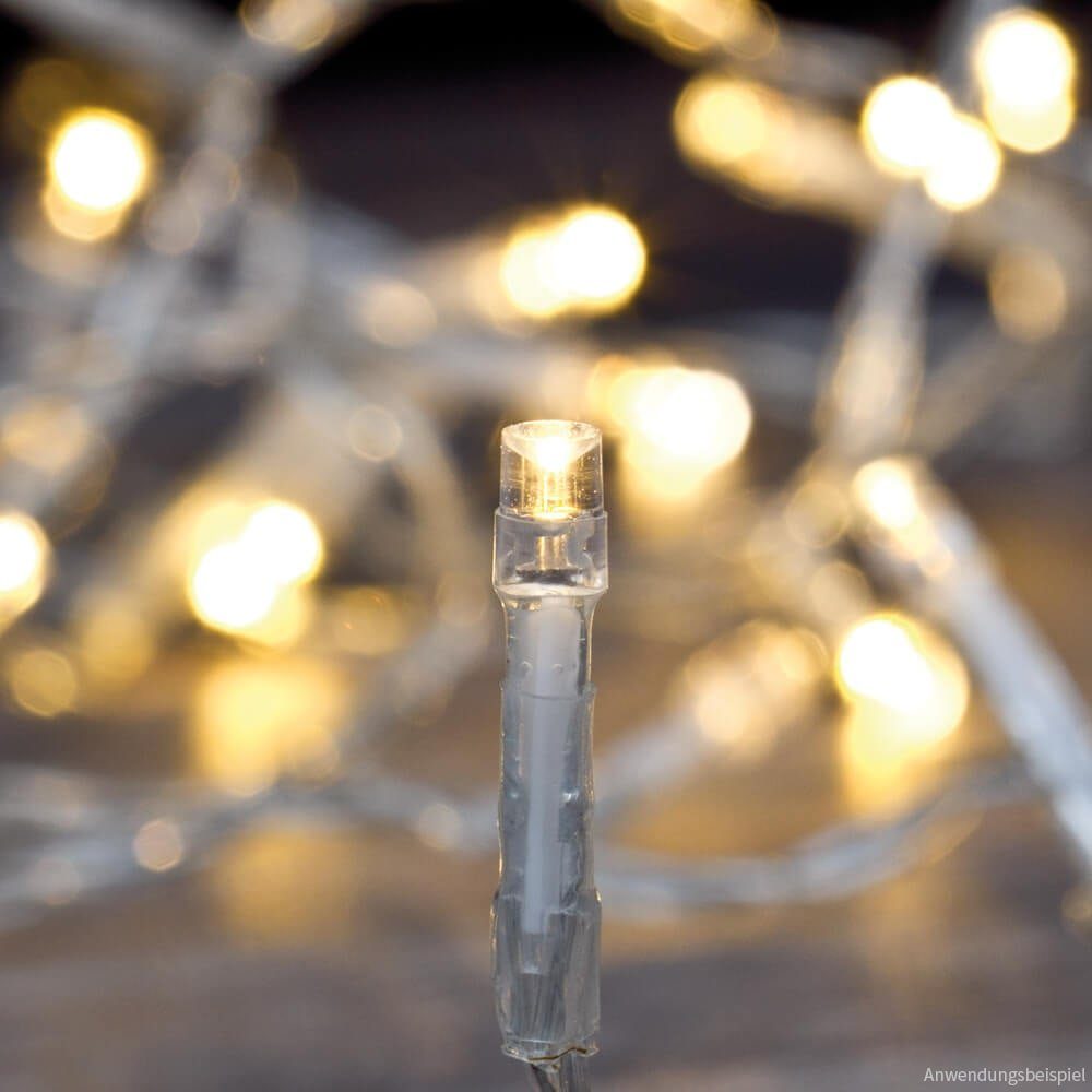 matches21 HOME & HOBBY LED-Lichterkette »LED Außenbereich Lichterkette  Minilichterkette transparent 6 m / 80-flammig«, 80-flammig online kaufen |  OTTO