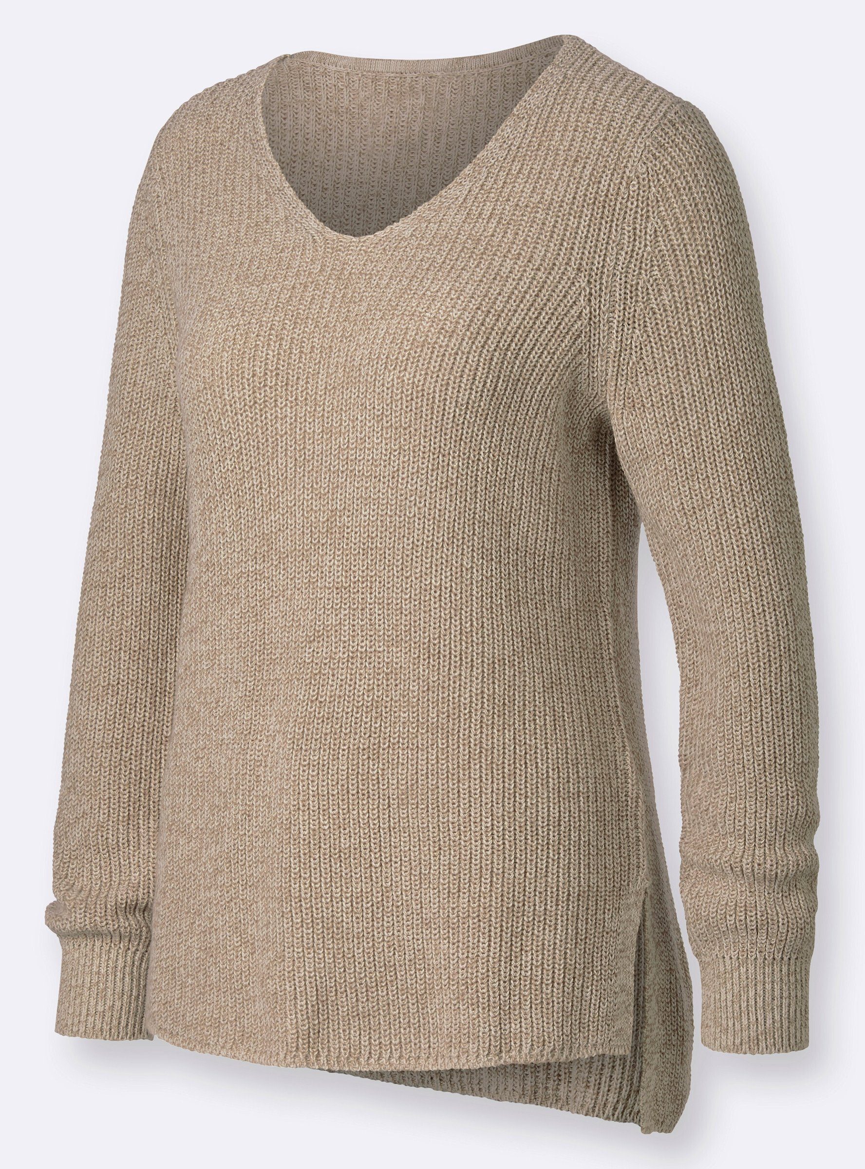 Strickpullover Pullover Langarm Struktur
