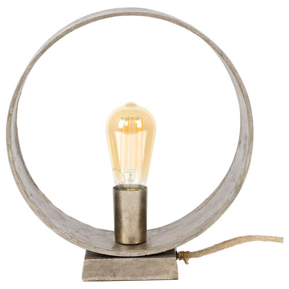 famlights Tischleuchte, Tischleuchte Lorin keine Tischlampe in E27, Tischleuchte, Angabe, Leuchtmittel warmweiss, enthalten: Silber Nachttischlampe, Nein