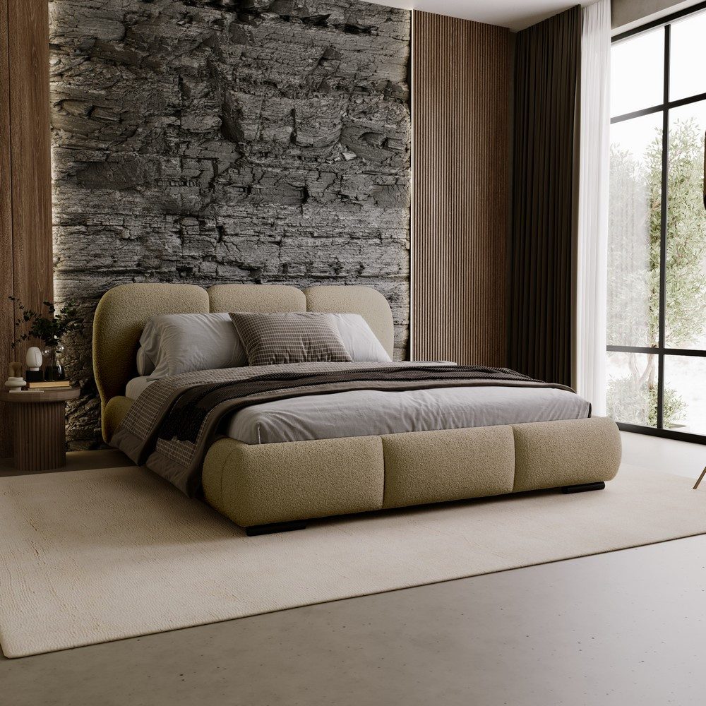 Chilly Меблі Polsterbett Modern Savona 160×200 mit Stauraum & Lattenrost Holztrahmen