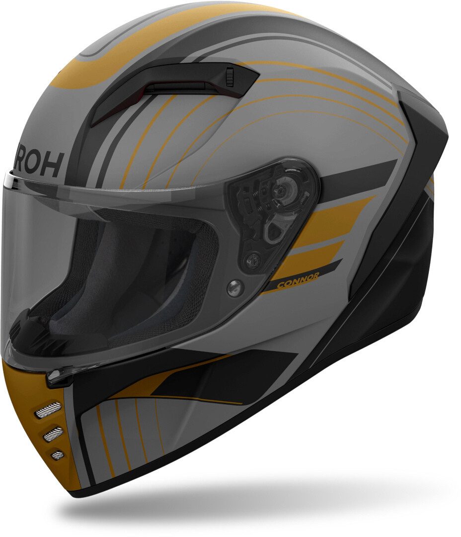Airoh Motorradhelm Connor Achieve Helm, vorbereitet für Kommunikationssystem