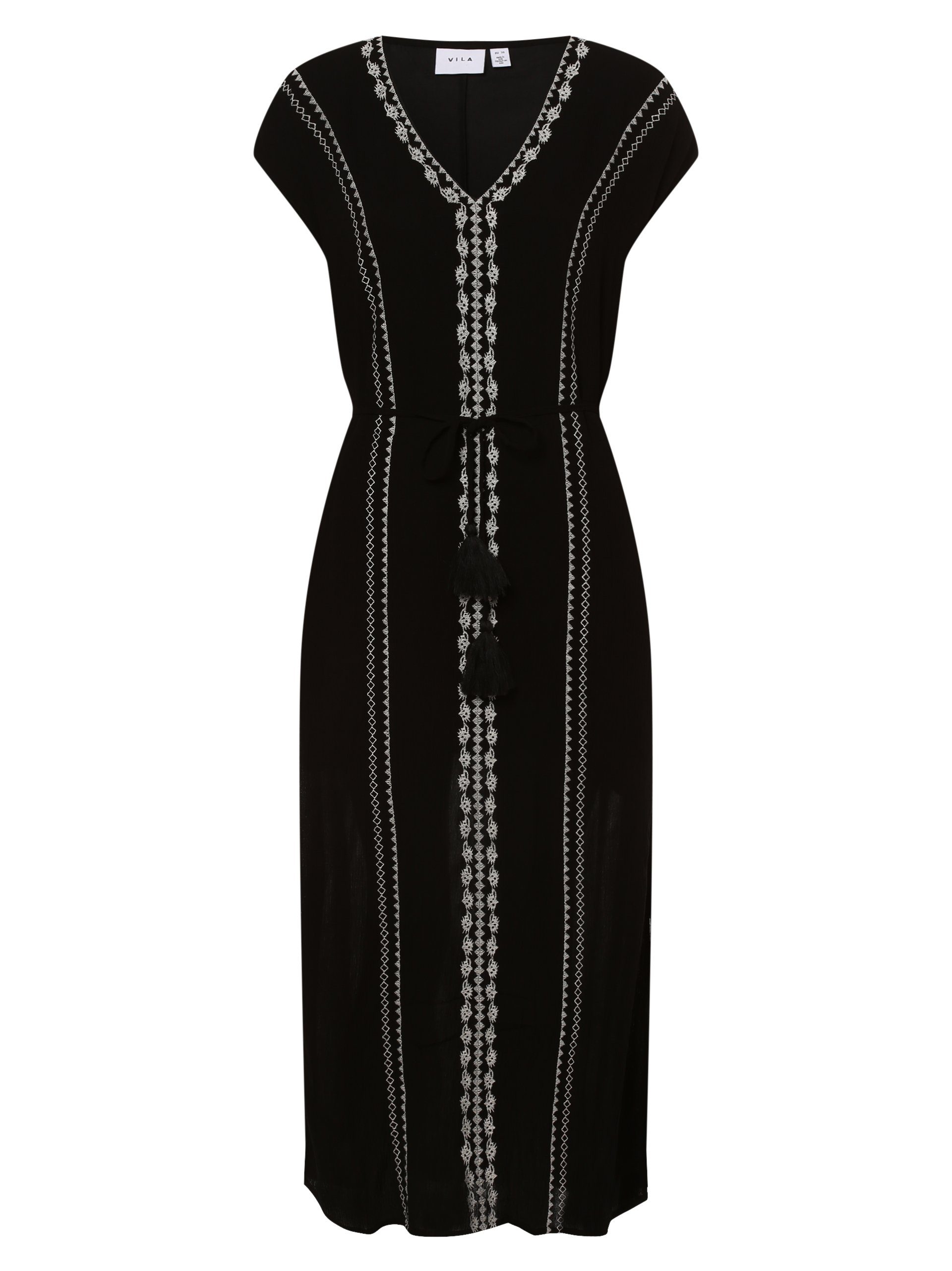 Vila VIMichelle A-Linien-Kleid schwarz weiß