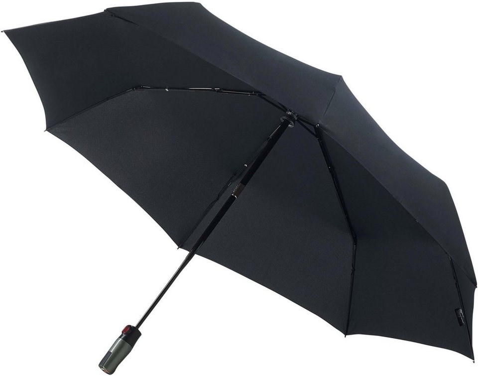 Knirps® Taschenregenschirm T.400 Extra Large Duomatic, uni black, mit  großem Schirmdach für 2 Personen, 120 km/h im Windkanal getestet