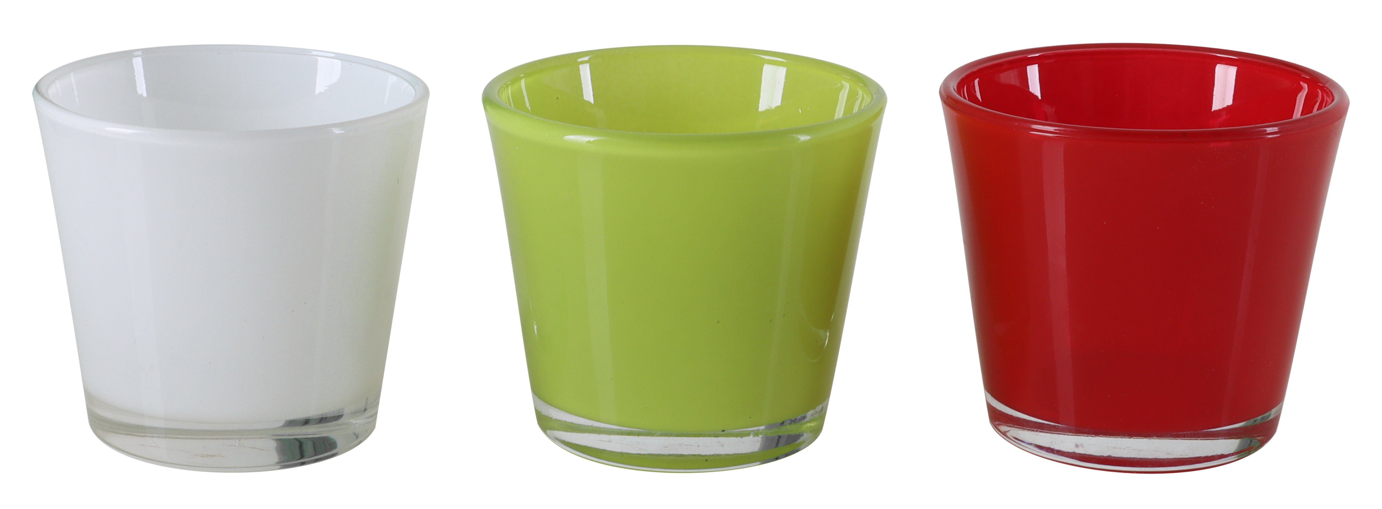 tegawo Blumentopf Mini Pflanztopf Glas, 5er-Set, Mini oder Weiß Pflanzen für Teelichter