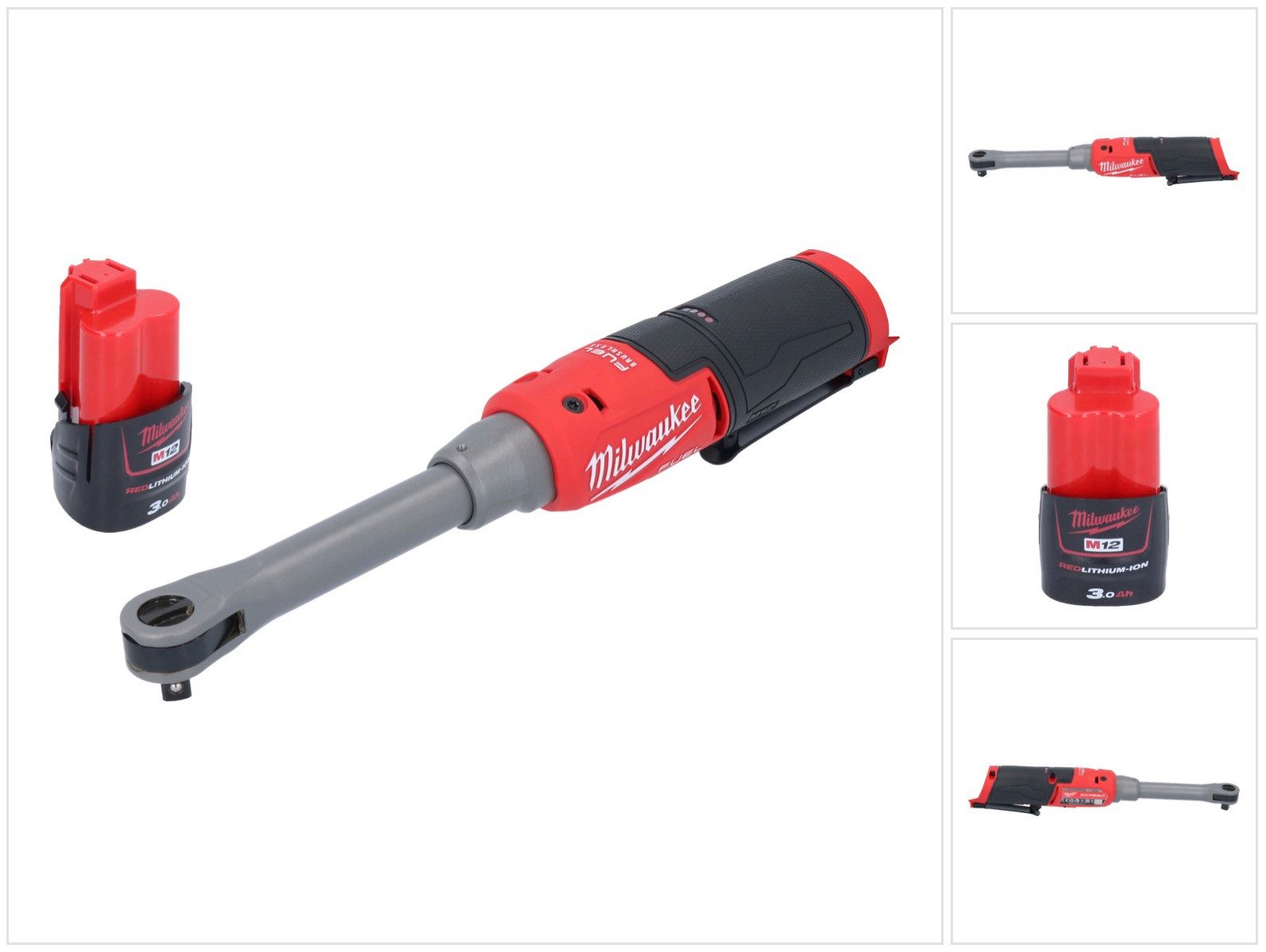 Milwaukee Umschaltknarre M12 FHIR38LR-301 Hochgeschwindigkeits Akku Ratsche Lang 12 V 47 Nm