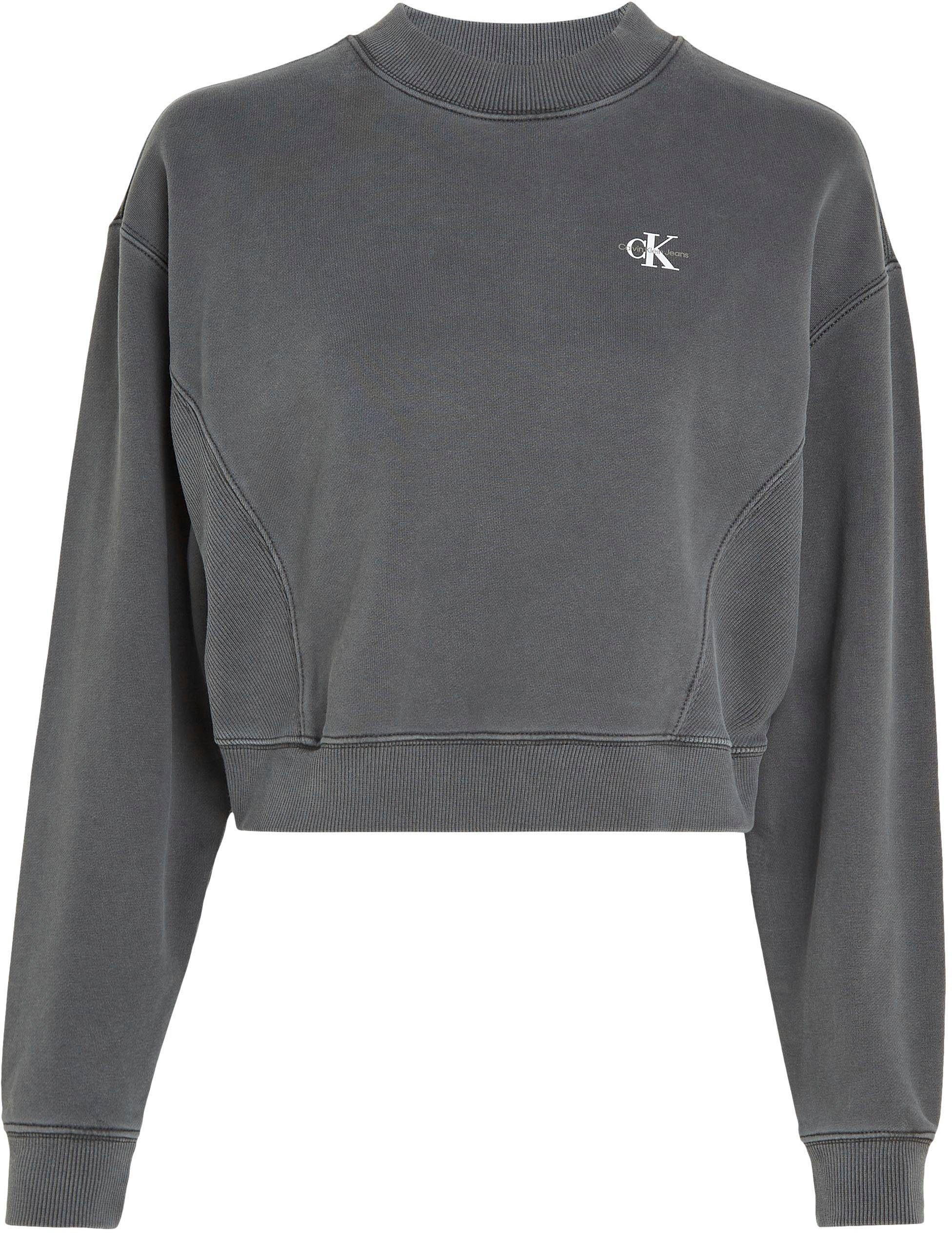 Calvin Klein Jeans Sweatshirt WASH RIB MIX SHORT CREW NECK