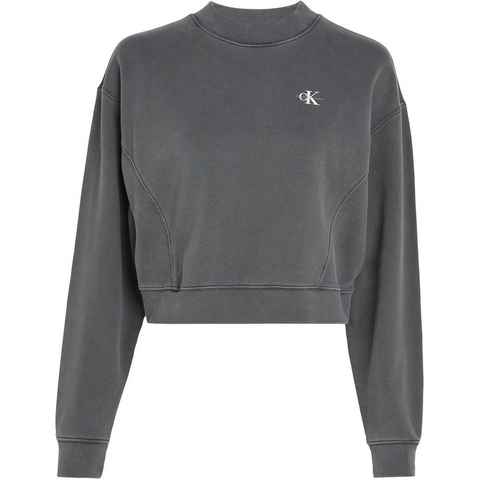 Calvin Klein Jeans Sweatshirt WASH RIB MIX SHORT CREW NECK