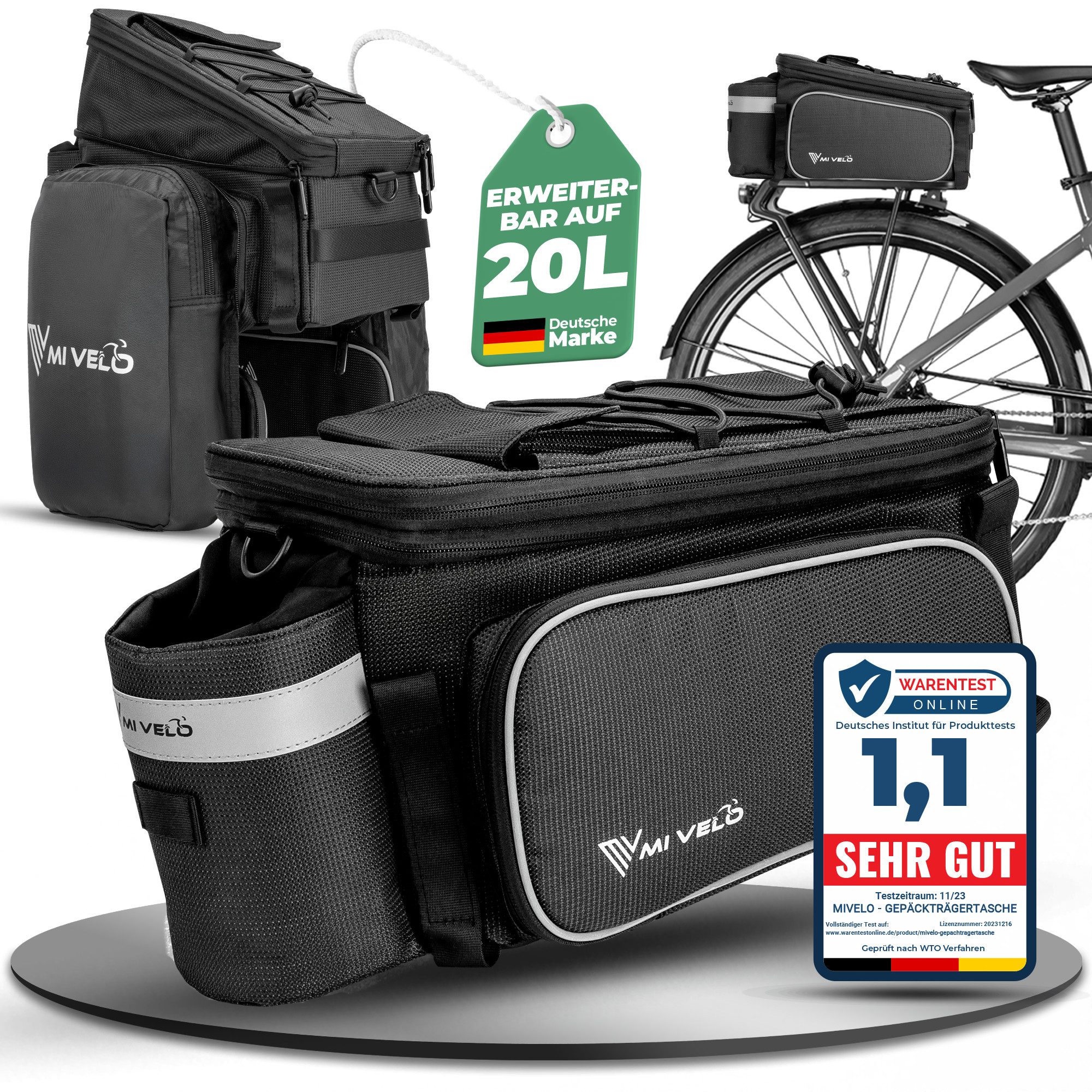 MIVELO Fahrradtasche, wasserabweisend