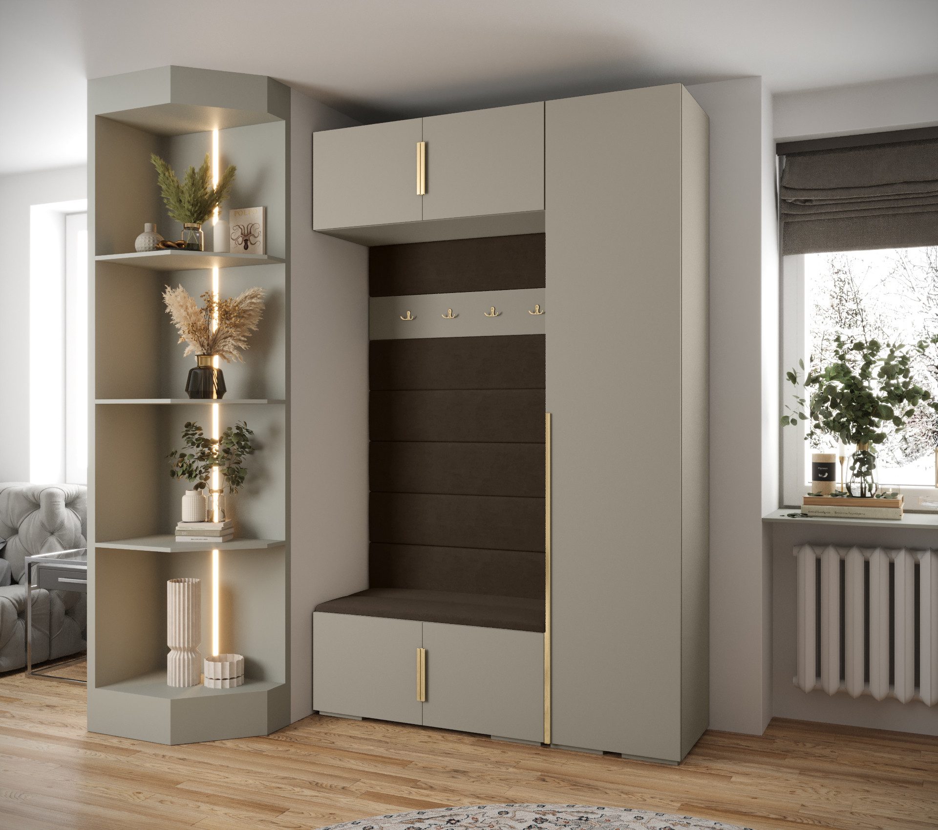 ABIKS MÖBEL Kompaktgarderobe INOVA 1 SATZ günstig online kaufen