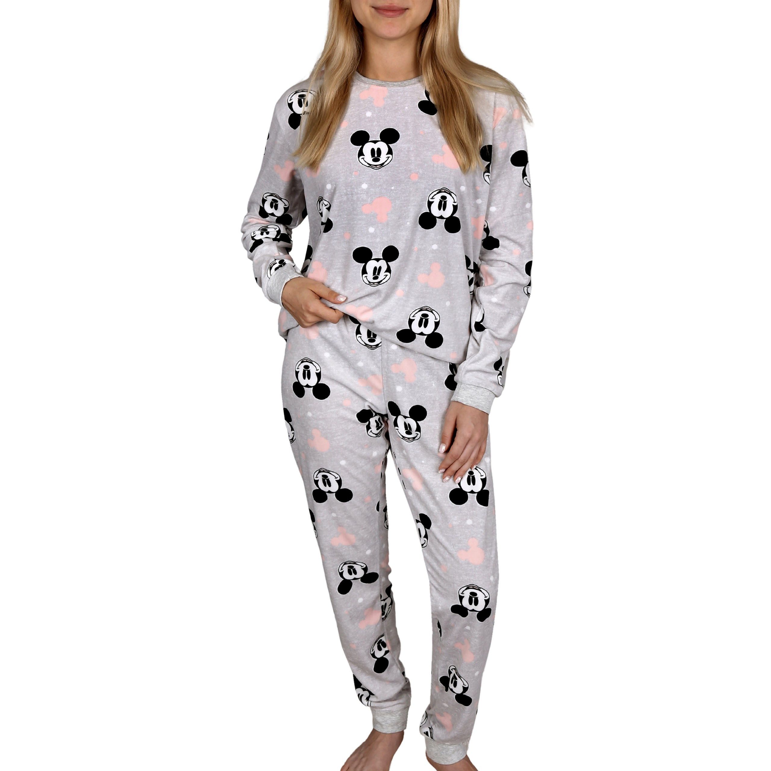 Sarcia.eu Schlafanzug Mickey Mouse Damen-Pyjama, grau mit langen Ärmeln, pl günstig online kaufen