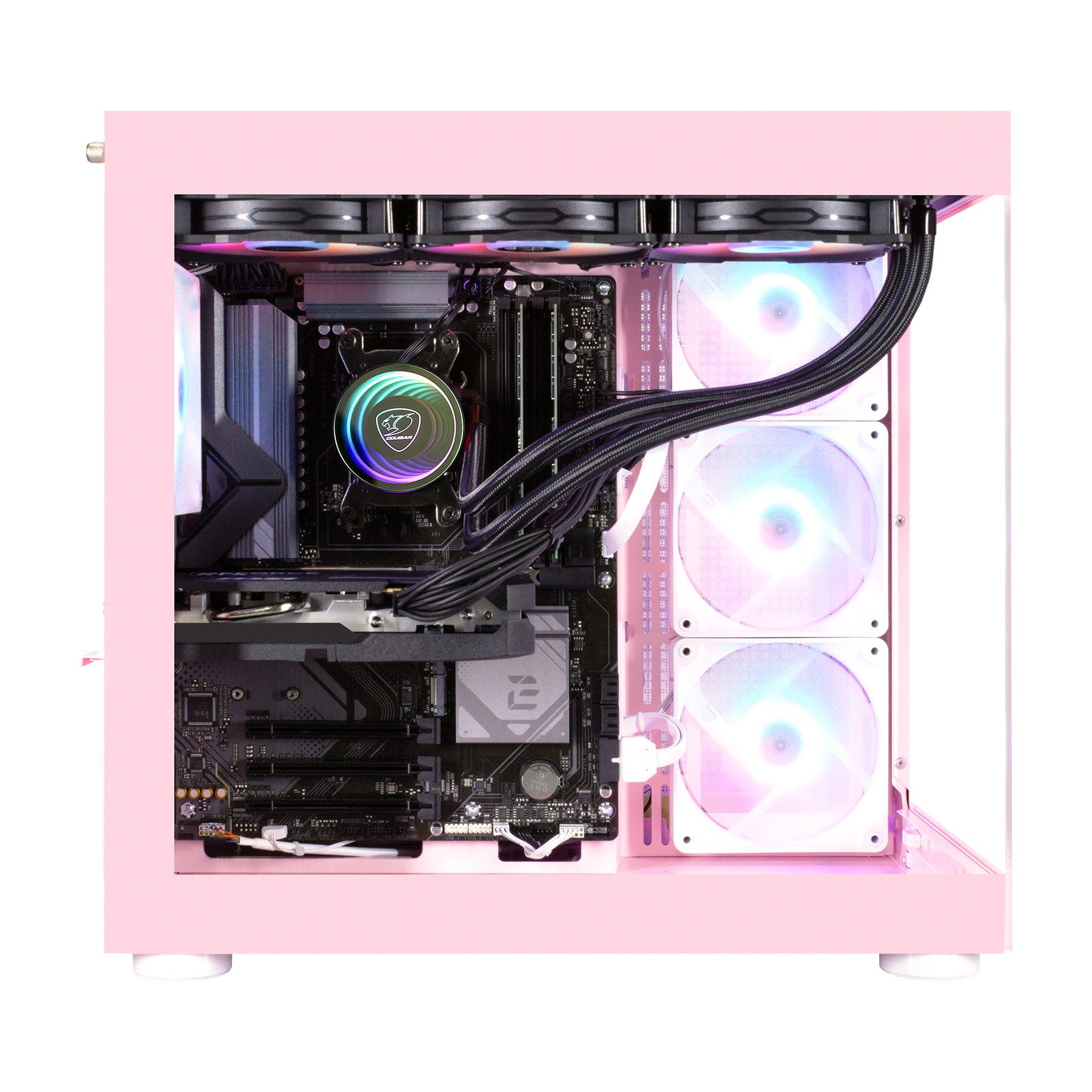 Cougar FV150 PK 8052 Intel Core Ultra 5 245KF 32GB DDR5 1TB SSD RTX 5070 Gaming-PC (Intel® Core Ultra 5 245KF, RTX 5070, 32 GB RAM, 1000 GB SSD, Wasserkühlung, Windows 11, DDR5 RAM, Wasserkühlung)