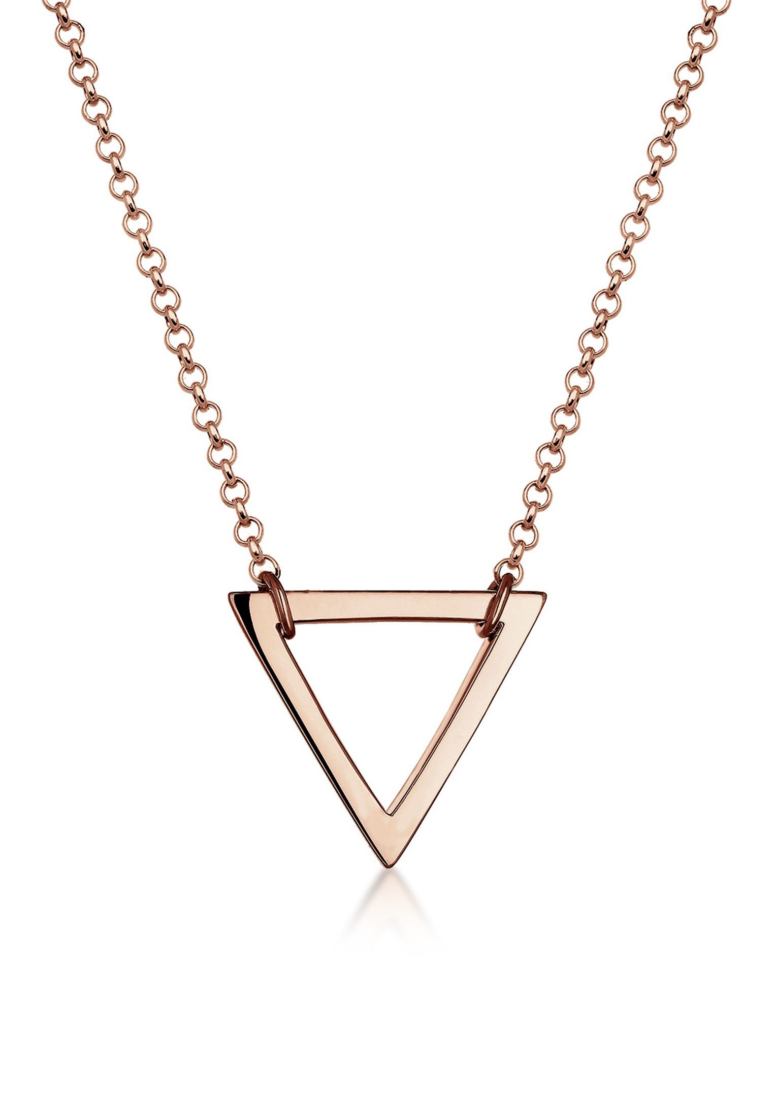 Elli Kette mit Anhänger Dreieck Geo Anhänger 925 Silber