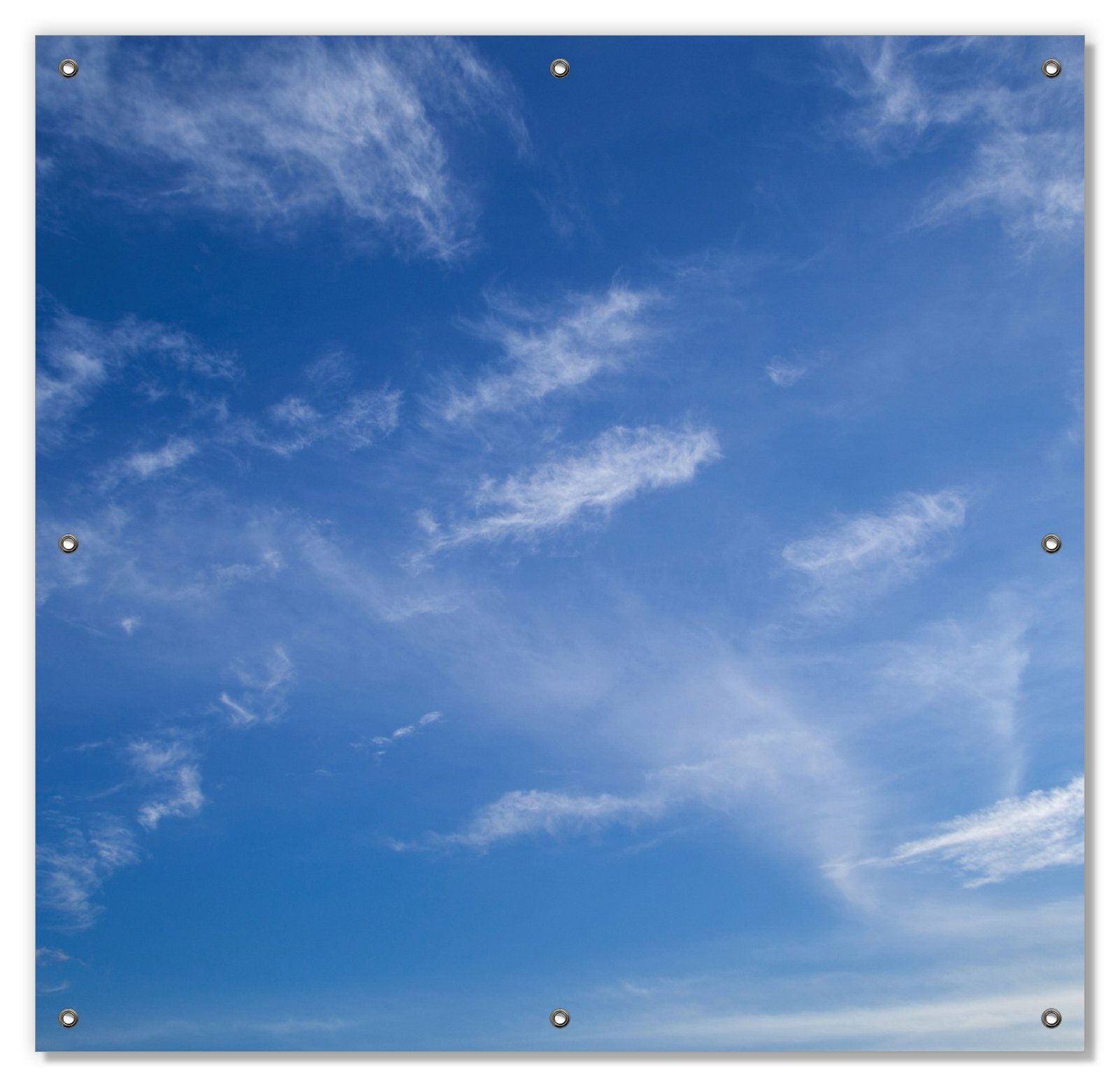 Sonnenschutz Blauer Himmel mit vereinzelten Wolken, Wallario, blickdicht, mit Saugnäpfen, wiederablösbar und wiederverwendbar