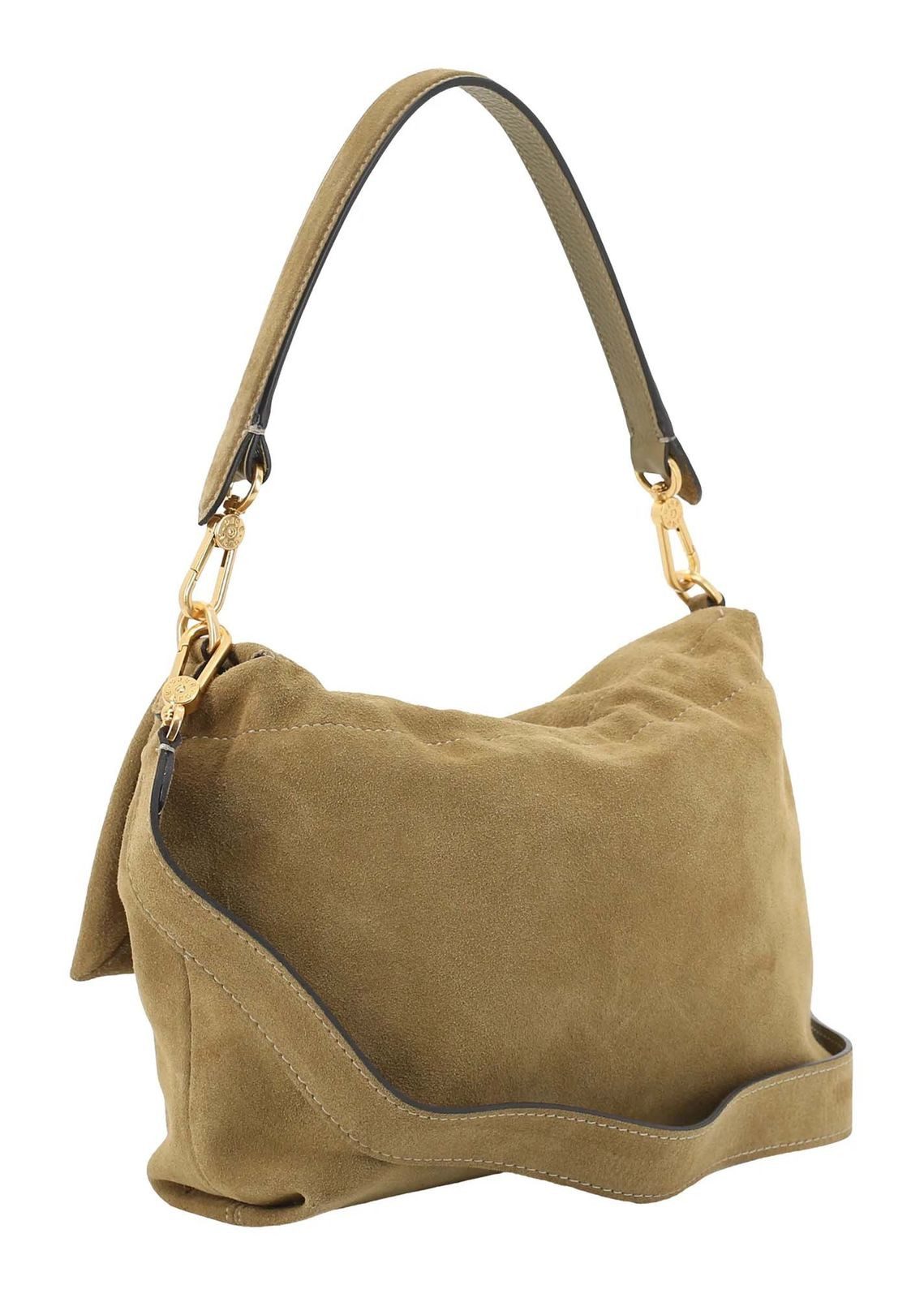 Abro Schultertasche Shoulder Bag Temi, aus echtem Rindsleder