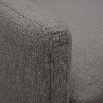 Natur24 Sofa Outdoor-Sessel Sorells 116,5 x 73 x 104 cm Aluminium Grau