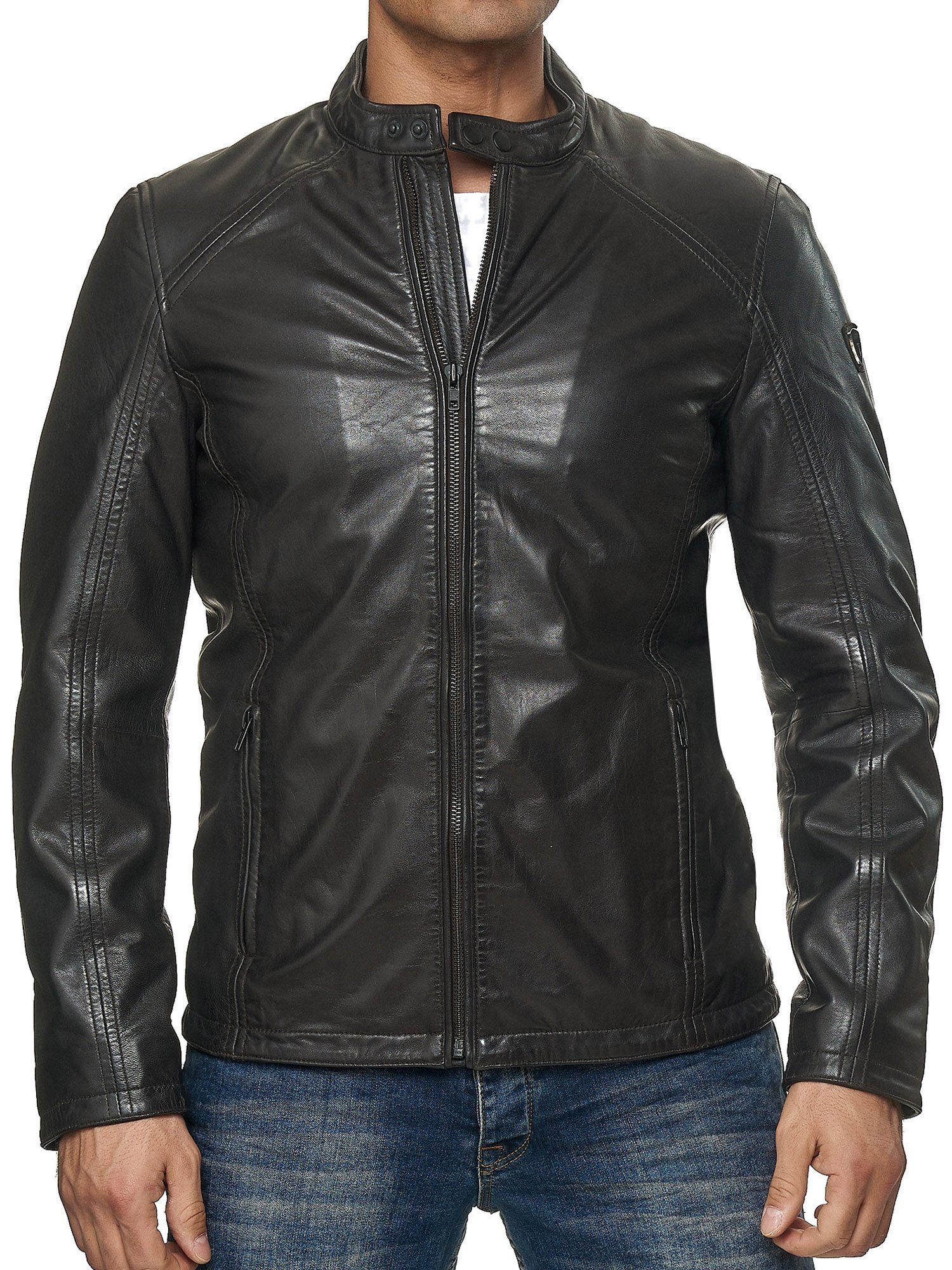 Tazzio Lederjacke 19707 moderne & zeitlose Echtleder Jacke