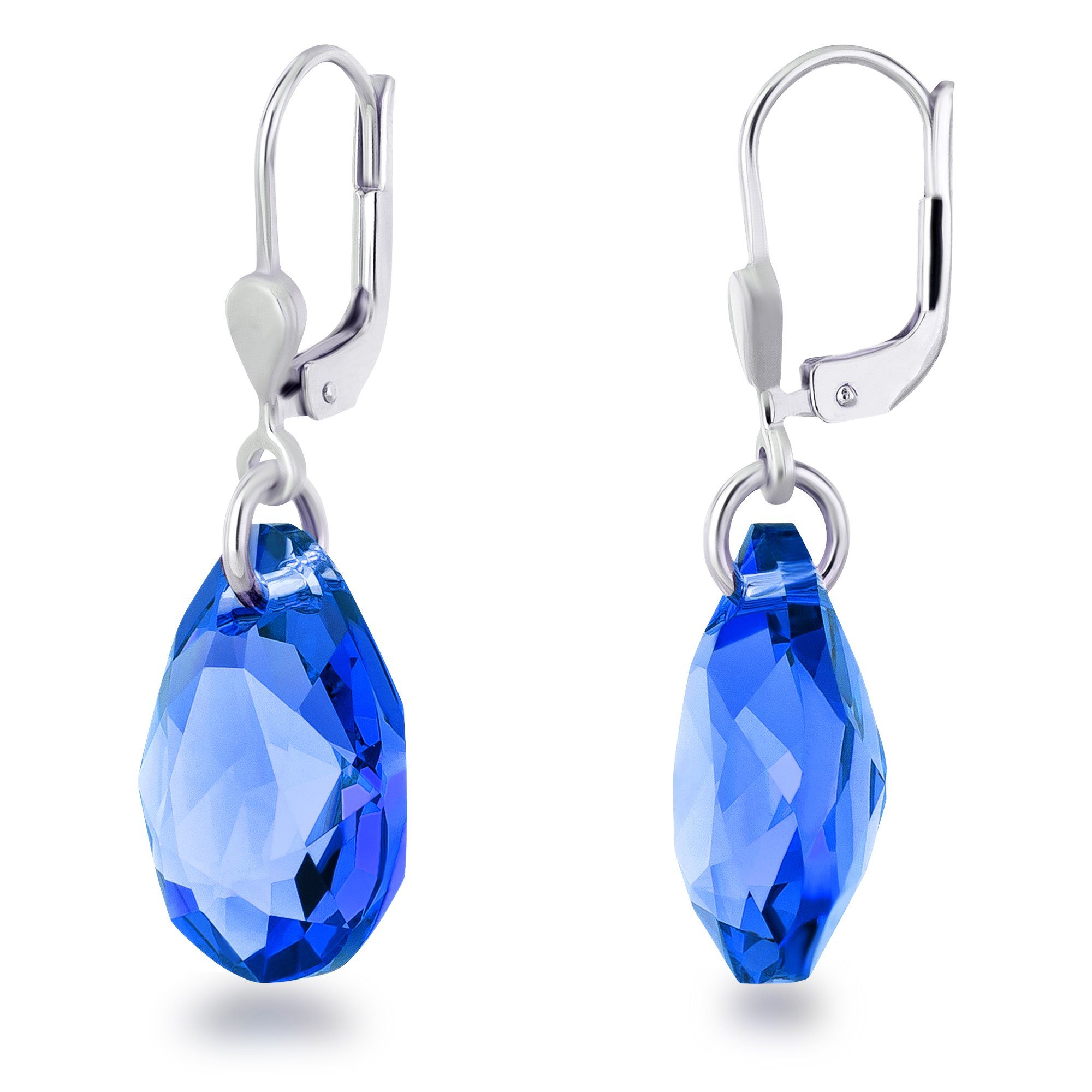 Schöner-SD Paar Ohrhänger Ohrringe hängend mit Pear Cut Kristall Tropfen 16 günstig online kaufen