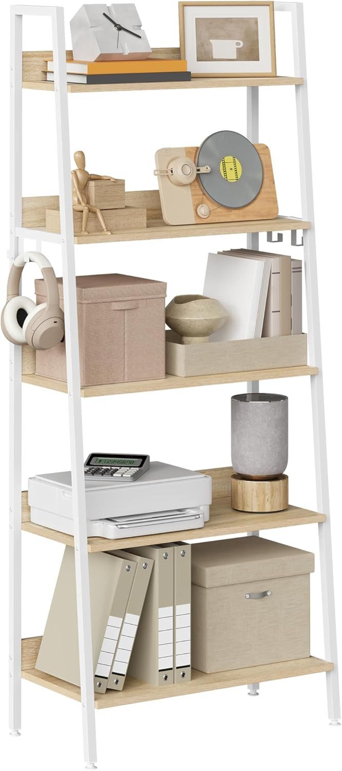 Woltu Standregal, 1-tlg., Leiterregal mit 5/6 Ebenen Standregal Industrie Stil