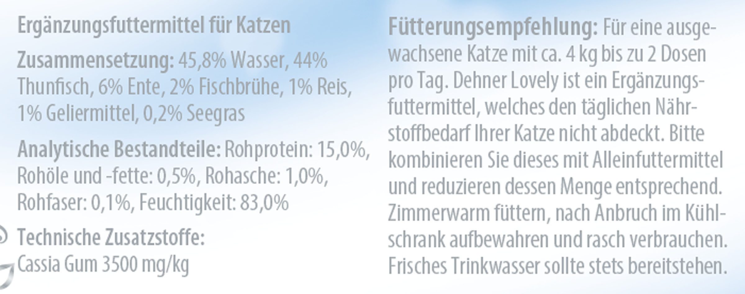Dehner Thunfisch, Nassfutter für: Katze
