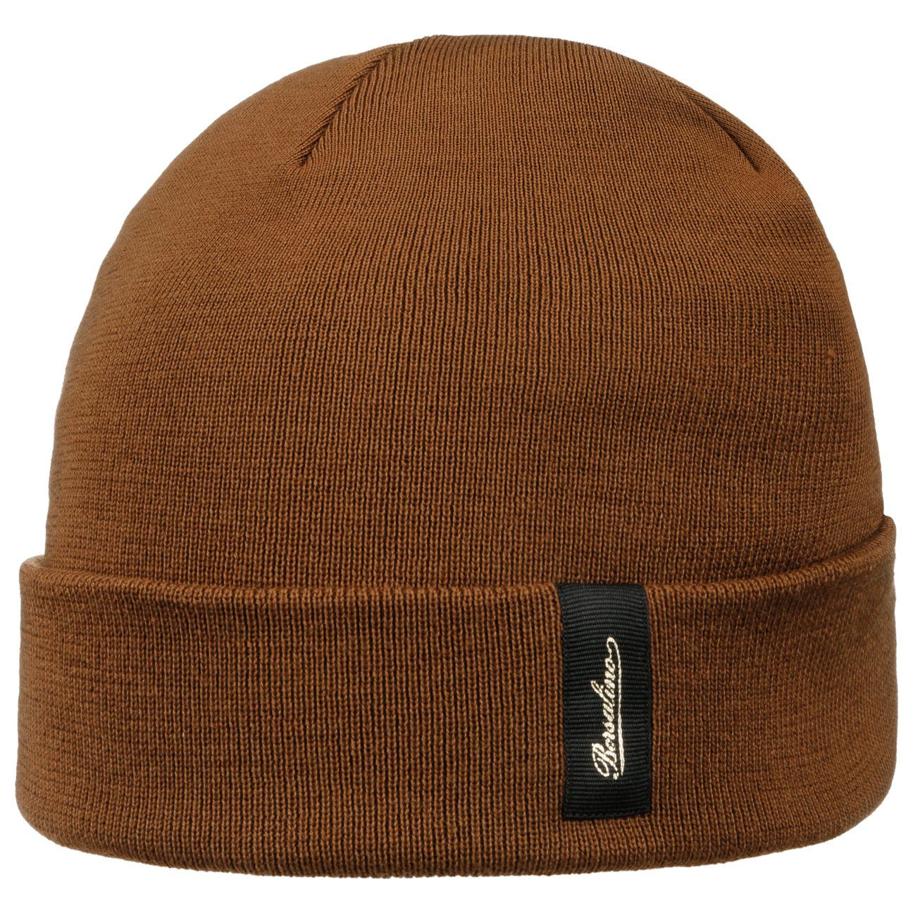 Borsalino Beanie (1-St) Strickmütze mit Umschlag, Made in Italy bronze