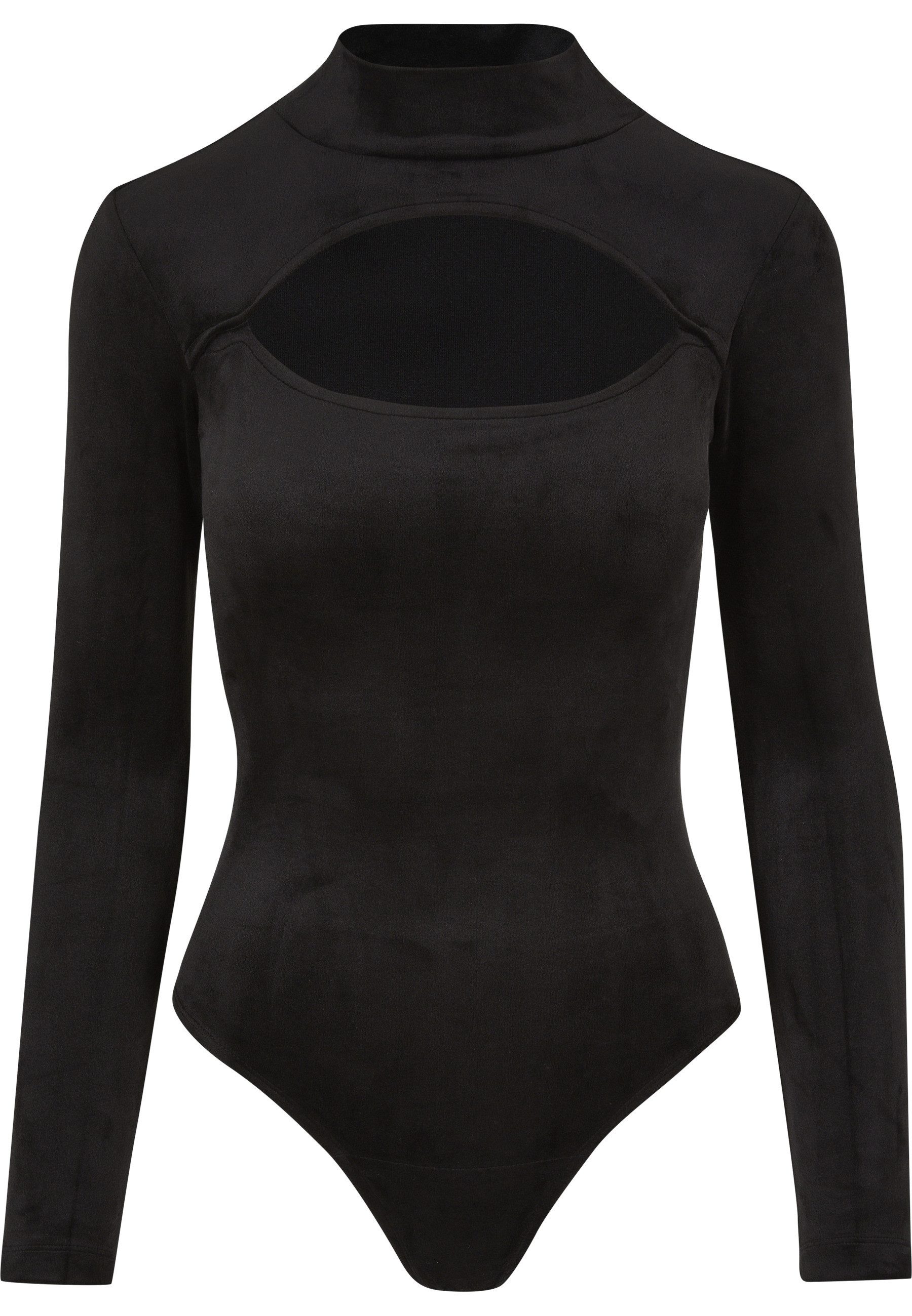 URBAN CLASSICS Body Urban Classics Damen Ladies Velvet Cut-Out Turtleneck Body