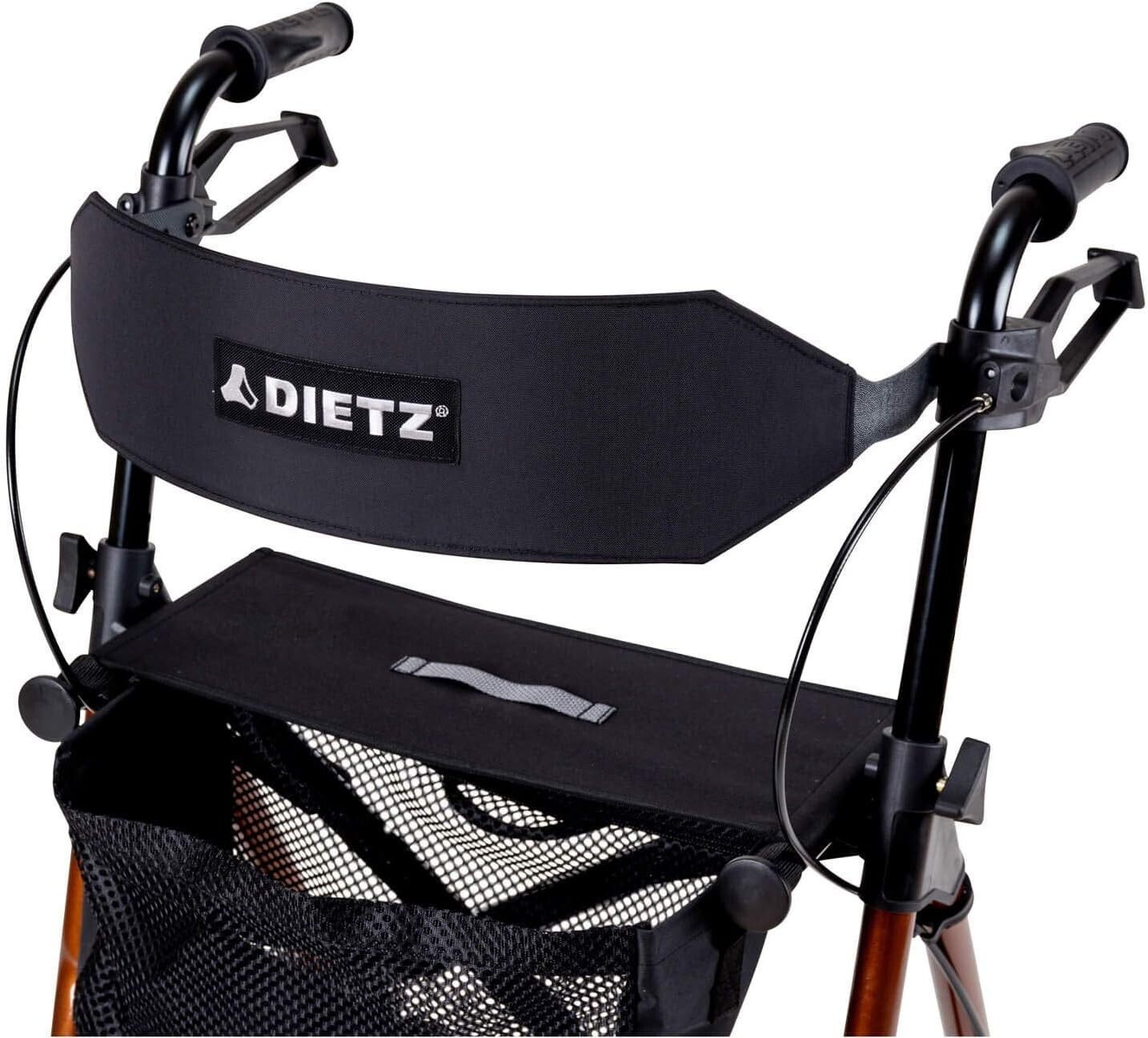 Dietz GmbH Tragegurt Komfort-Rückengurt komplett für Rollator schwarz, für Rollatoren, Komfortausführung