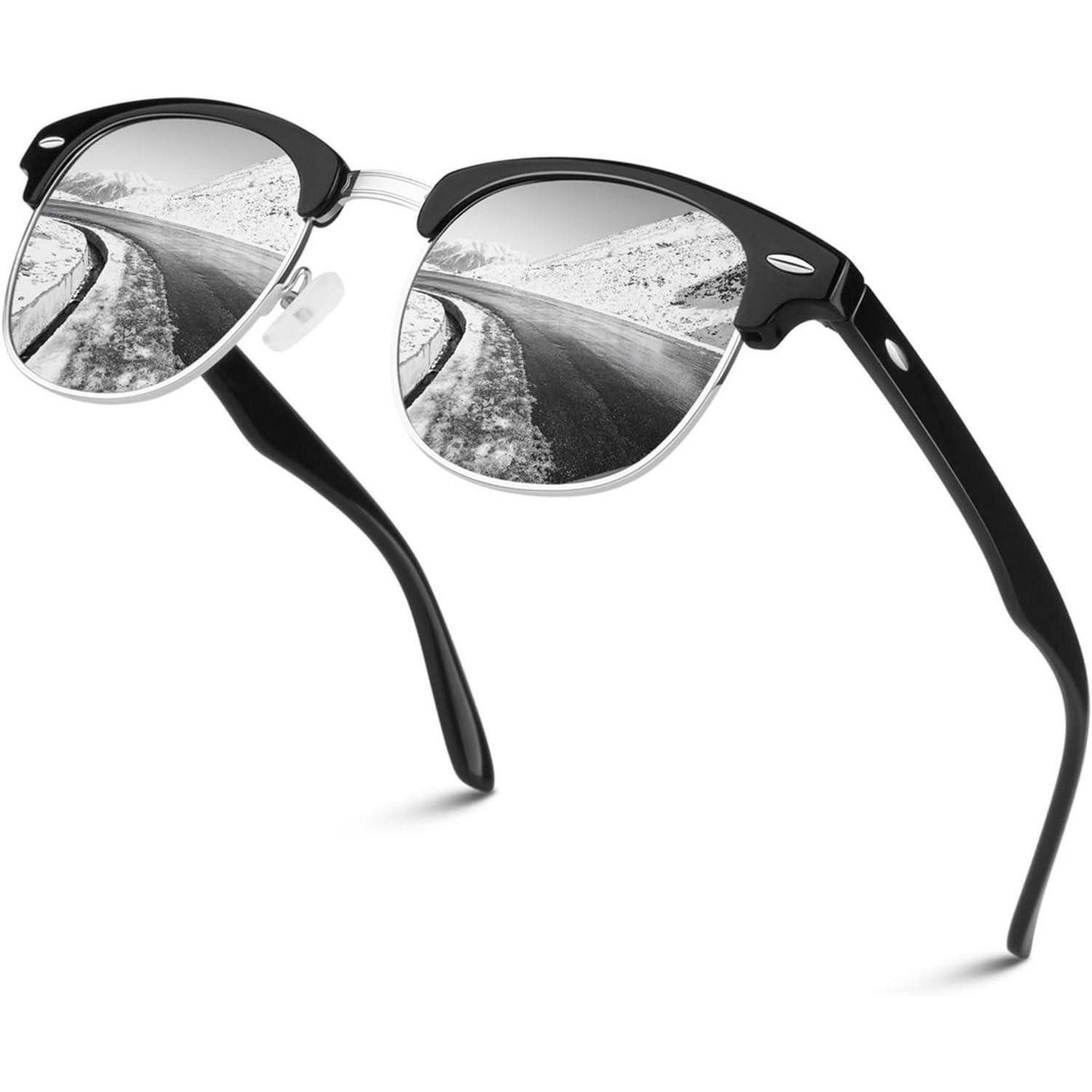 LuxusKollektion Retrosonnenbrille Polarisierte Sonnenbrille Retro Halbrahme günstig online kaufen