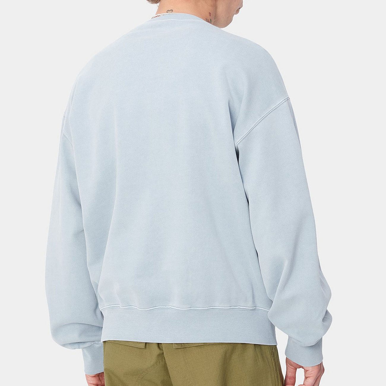 Carhartt WIP Kapuzenpullover Carhartt WIP Vista Sweat Herren Dusty Ice Garment Dyed